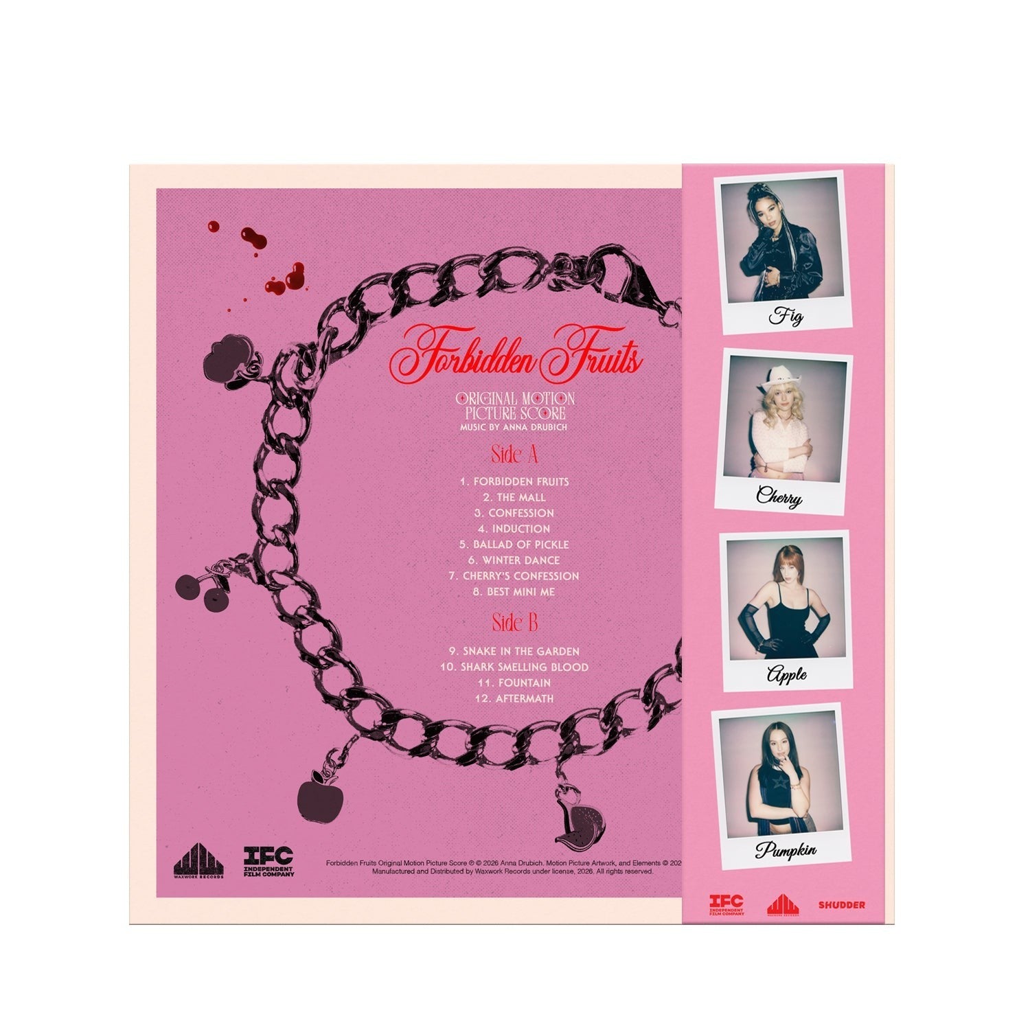 FORBIDDEN FRUITS Vinyl LP (Soundtrack) "CHERRY" POSTER + SCRATCH SNIFF +STICKERS