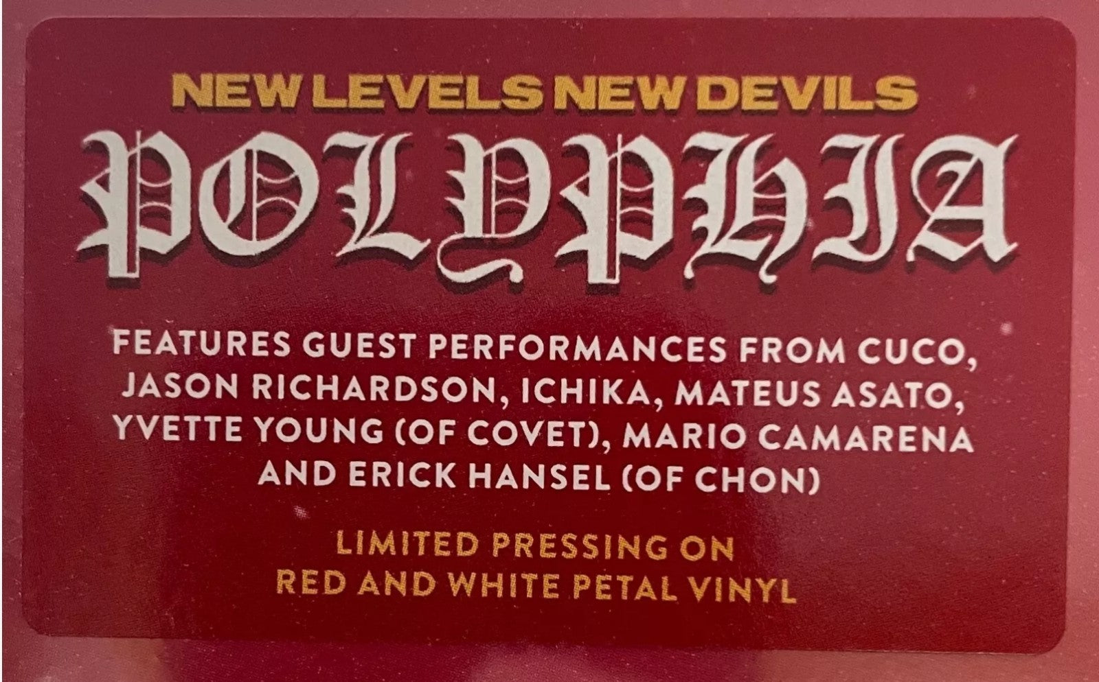 Polyphia New Levels New Devils & Renaissance Colored Vinyl 2 LP Bundle Lot NEW