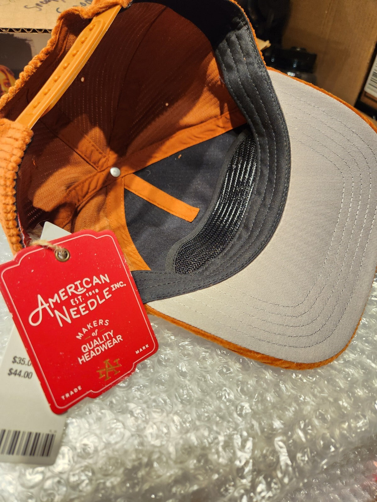 American Cowboy Corduroy Texas Hat Embroidered Adjustable Trucker Country Cap