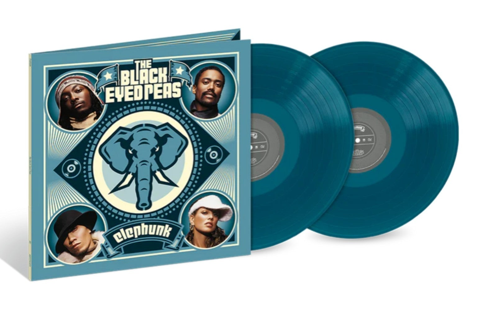 THE BLACK EYED PEAS ELEPHUNK VINYL NEW! LIMITED BLUE LP! FERGIE SHUT UP HEY MAMA