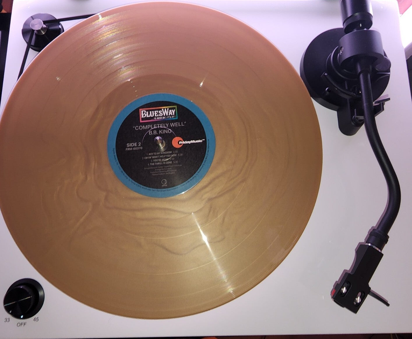 B.B. King Completely Well (180G Heavyweight Gold Audiophile Vinyl) Colored LP