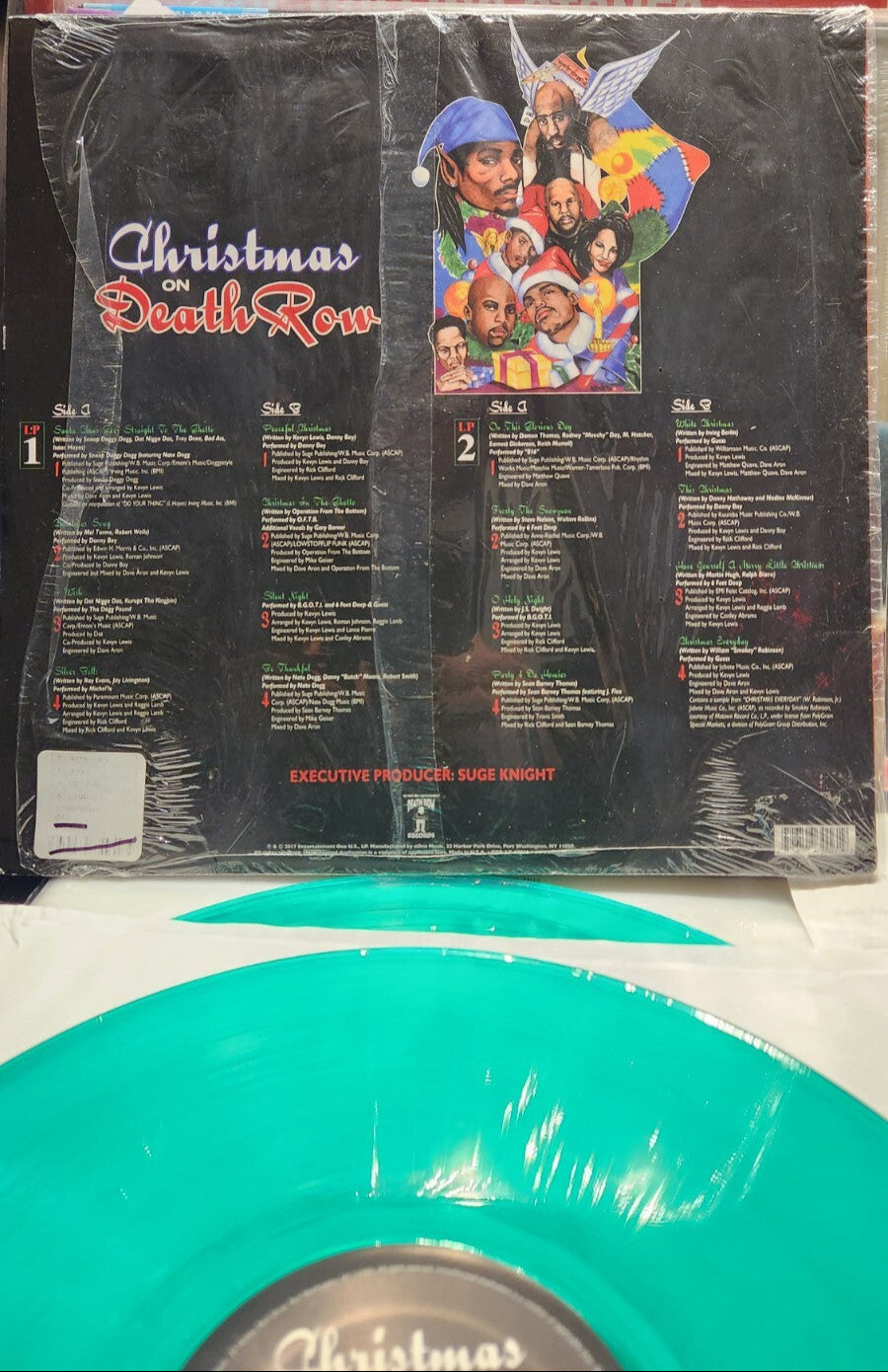 Christmas On Death Row Limited 2 LP Clear Green Vinyl Record Album Snoop Dogg