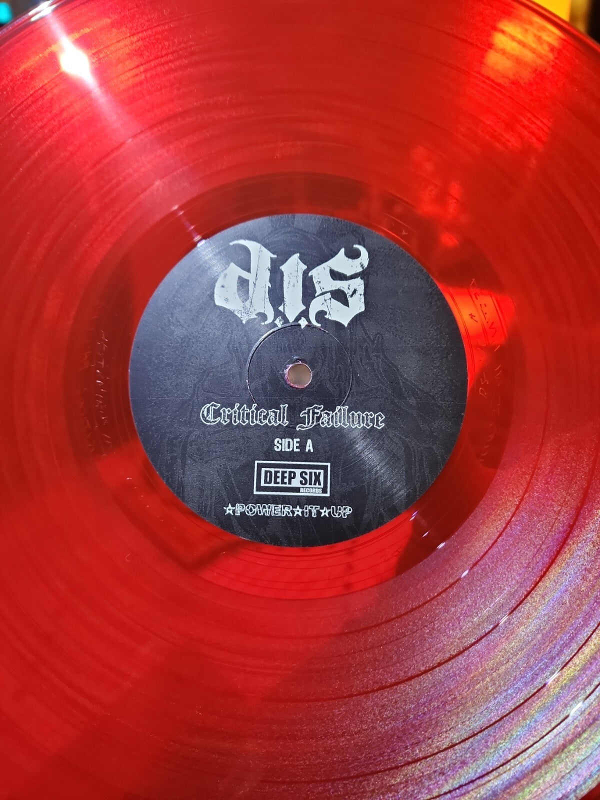 D.I.S (Destroyed In Seconds) Critical Failure RED Vinyl LP Hardcore Punk Rock