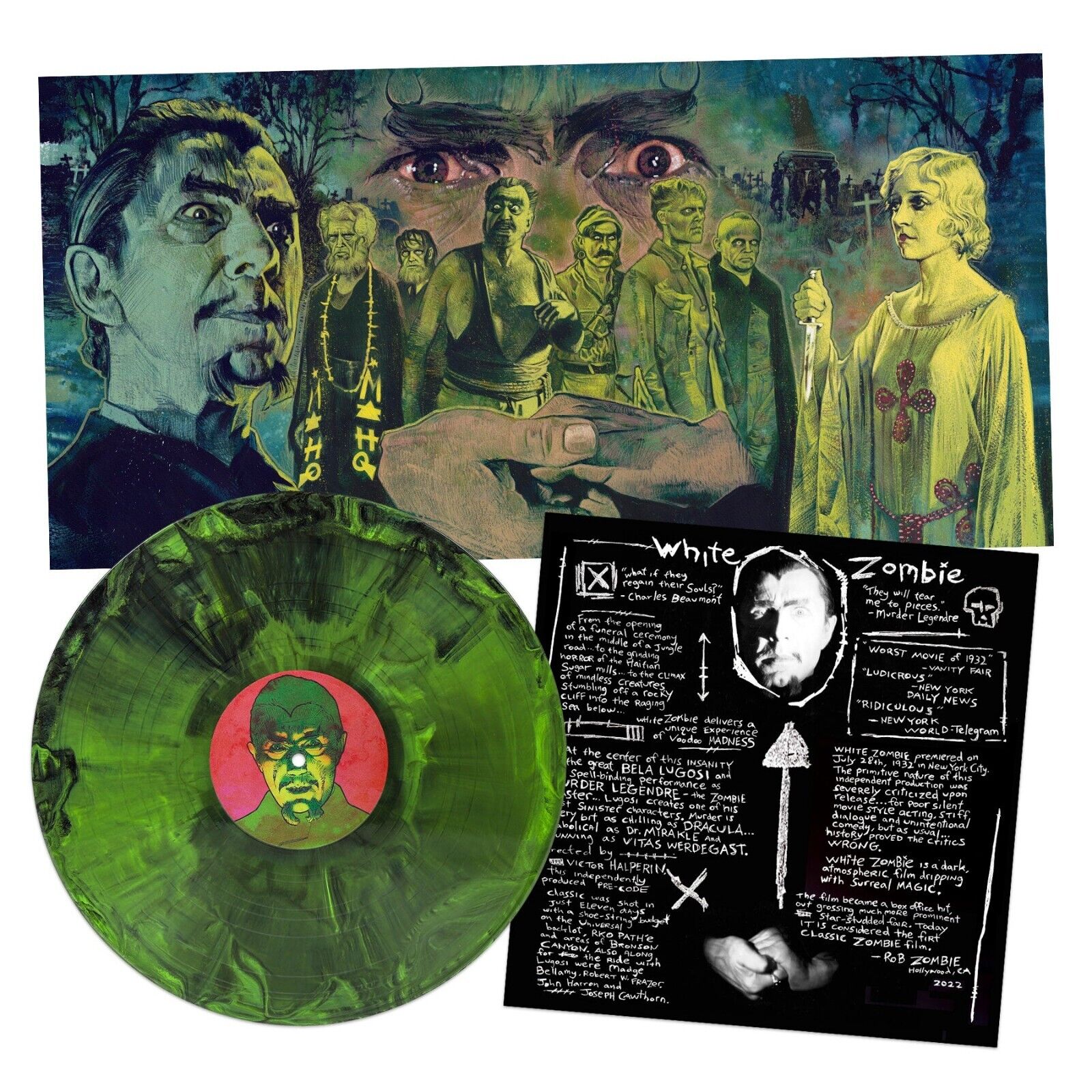 Rob Zombie’s White Zombie Soundtrack OST 1ST PRESS Hand Poured Color Vinyl LP