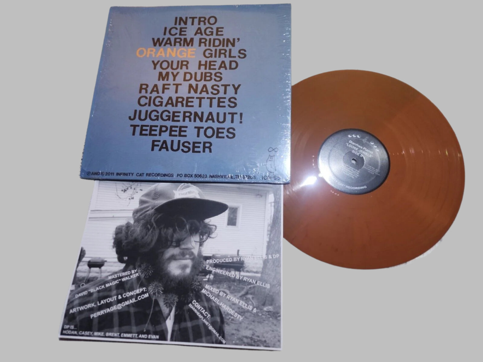 Diarrhea Planet - Loose Jewels Vinyl LP Album BROWN COLOR SPLIT Rare Punk Rock