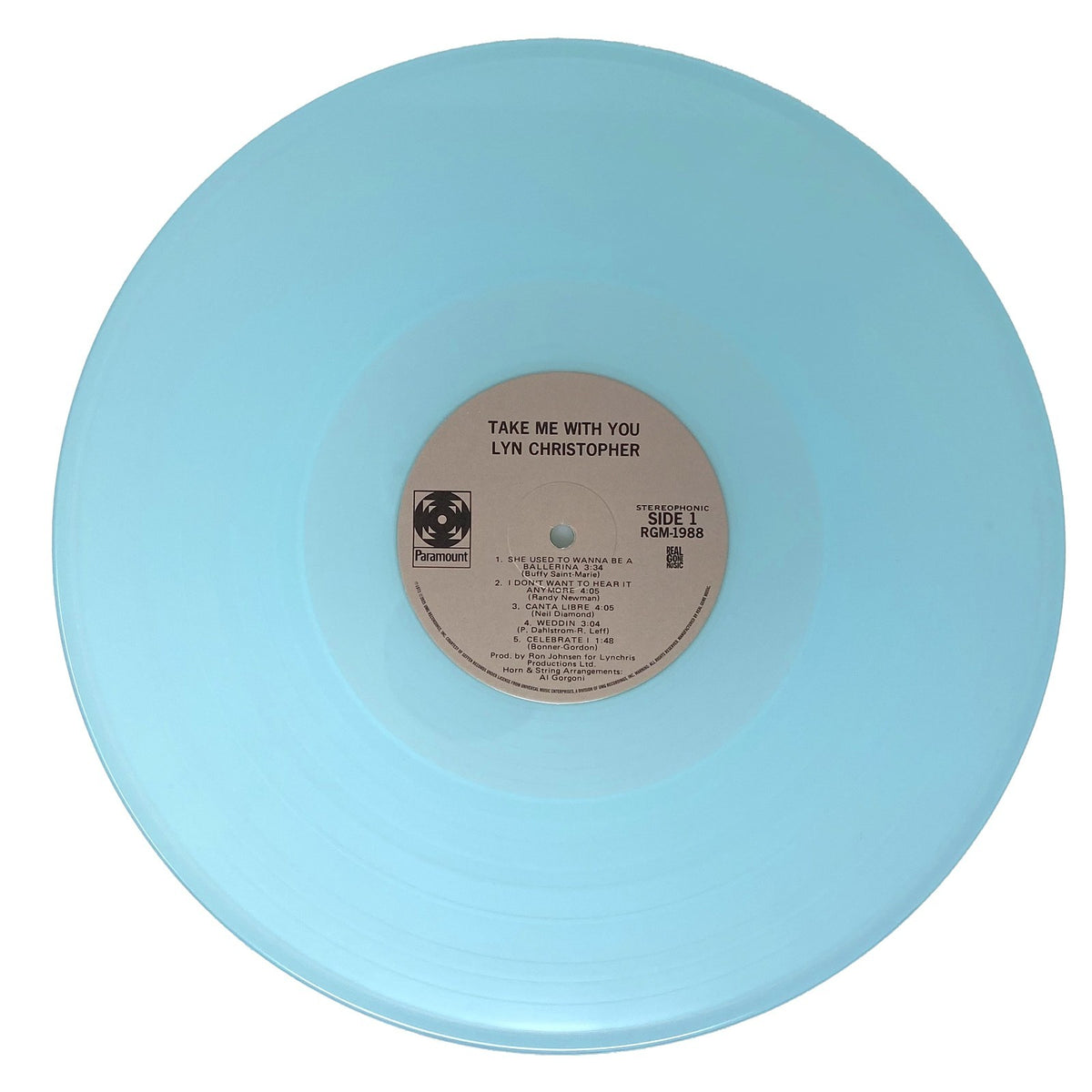 LYN CHRISTOPHER Self Titled LP on BLUE VINYL NEW SEALED Take Me With You KISS