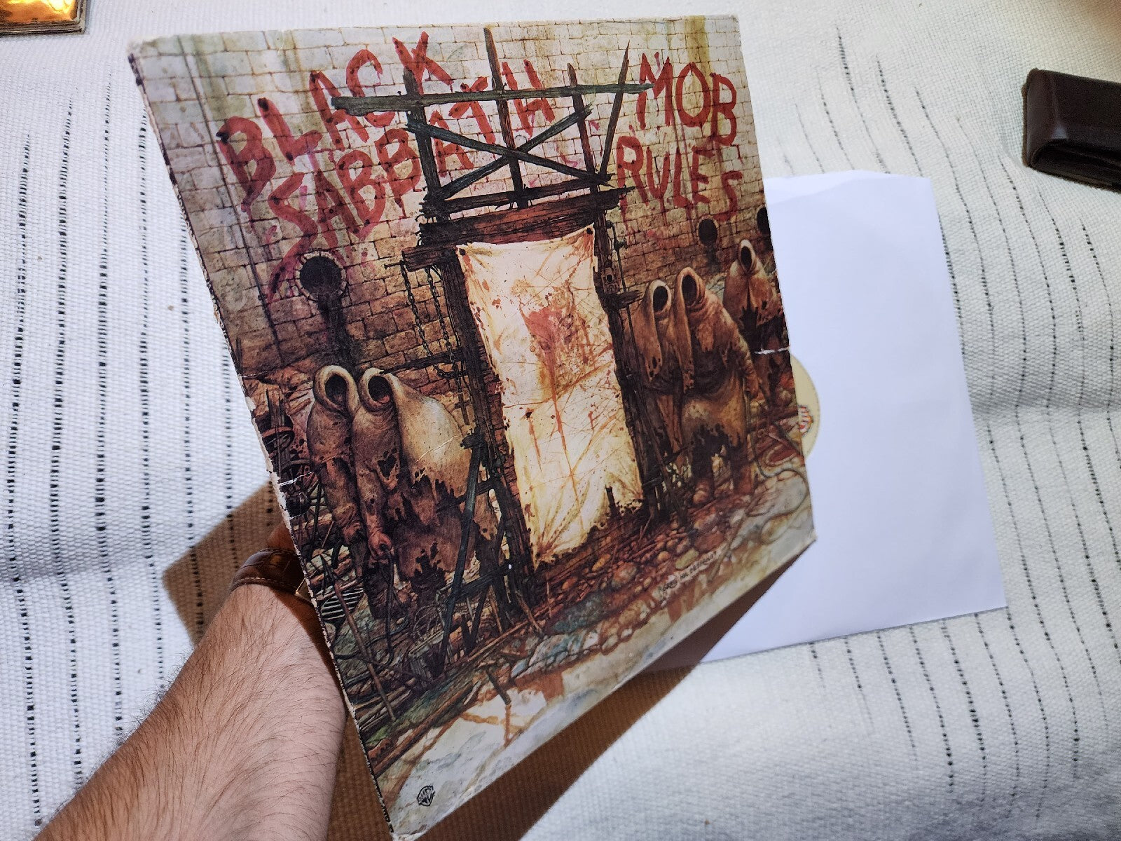 Black Sabbath Mob Rules Original FIRST Press LP 1981 BSK 3605 RONNIE JAMES DIO