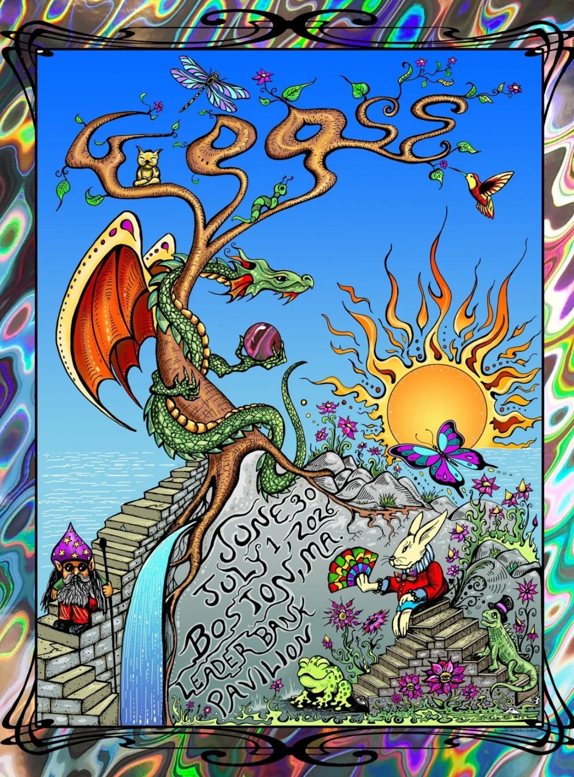 GOOSE Poster Boston 2026 Leader Bank Pavilion Dubois Signed AE MA 6/30 7/1 FOIL