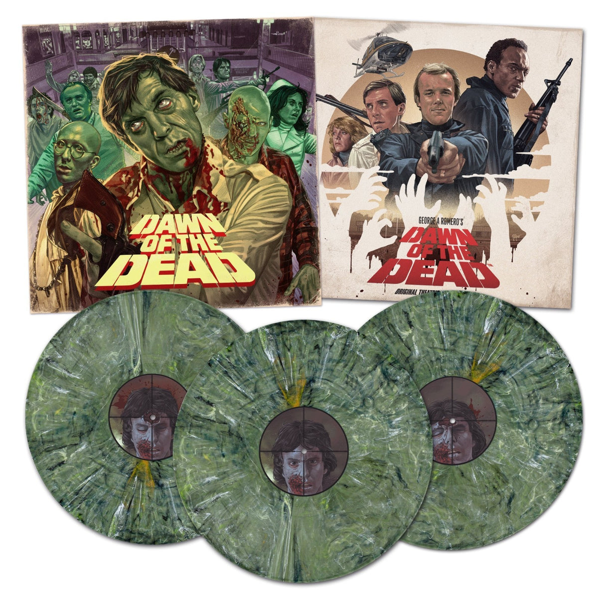 Dawn Of The Dead Horror Movie Soundtrack Vinyl 3 LP Record Color George A Romero