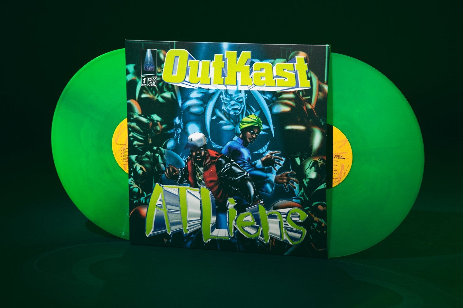 OutKast– ATLiens Exclusive VMP HIP HOP Green Colored Vinyl 2 LP VINYL MEPLEASE