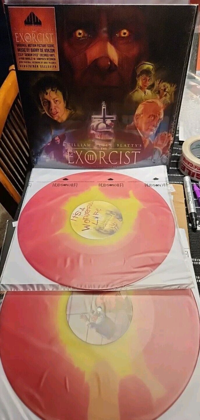 THE EXORCIST III Original Soundtrack Waxwork Vinyl 2 LP DEMON EYES SUBSCRIBER