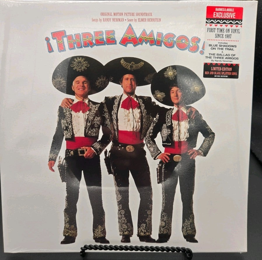 Three Amigos Original Soundtrack Limited Red Black Splatter Color Vinyl LP OST