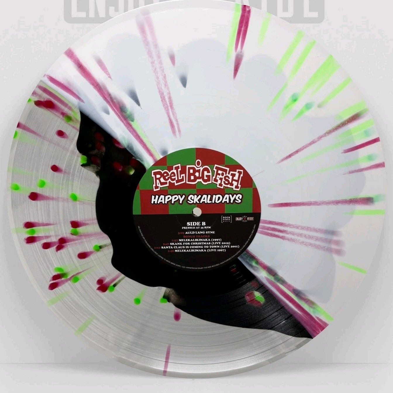 Reel Big Fish Happy Skalidays Color Vinyl LP UGLY SWEATER Holiday Christmas RARE