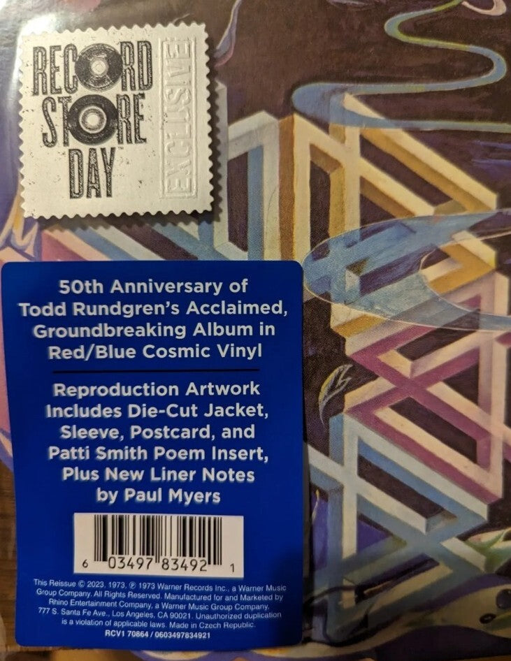 Todd Rundgren A Wizard A True Star LP DIE CUT COVER COSMIC COLOR Vinyl RSD 2023
