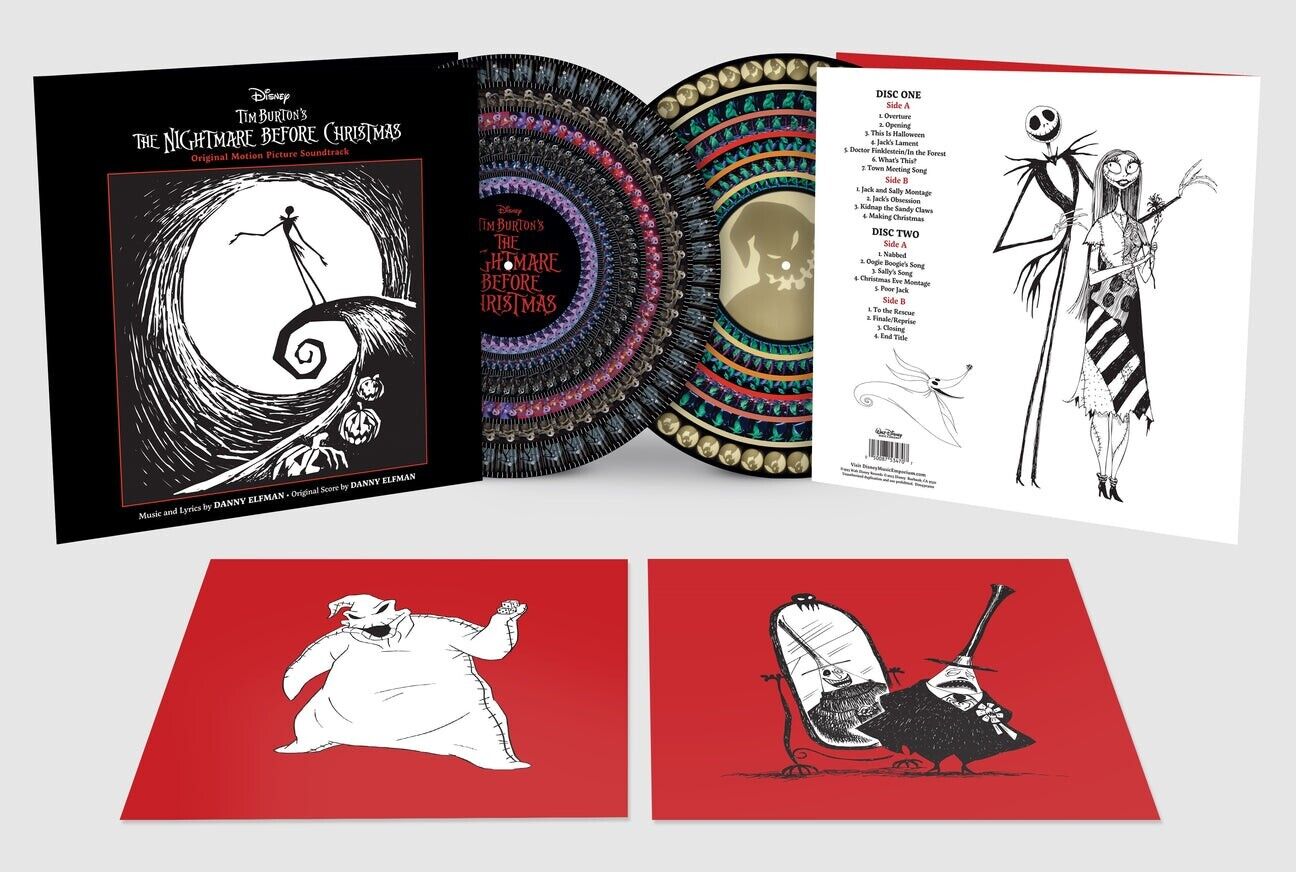Tim Burton's The Nightmare Before Christmas OST Zoetrope Vinyl 2 LP Danny Elfman