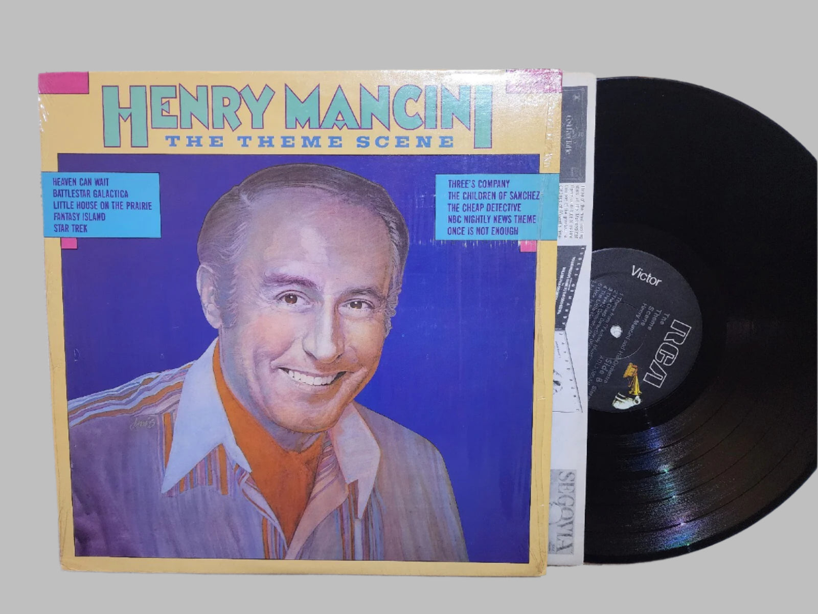 Henry Mancini The Theme Scene LP IN SHRINK StarTrek Battlestar Galactica Vinyl