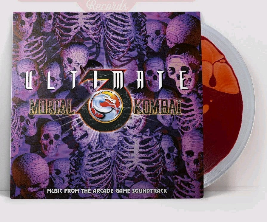 Mortal Kombat 4 Blood Filled Arcade Vinyl Record Soundtrack LP Liquid VGM MK4 🆕