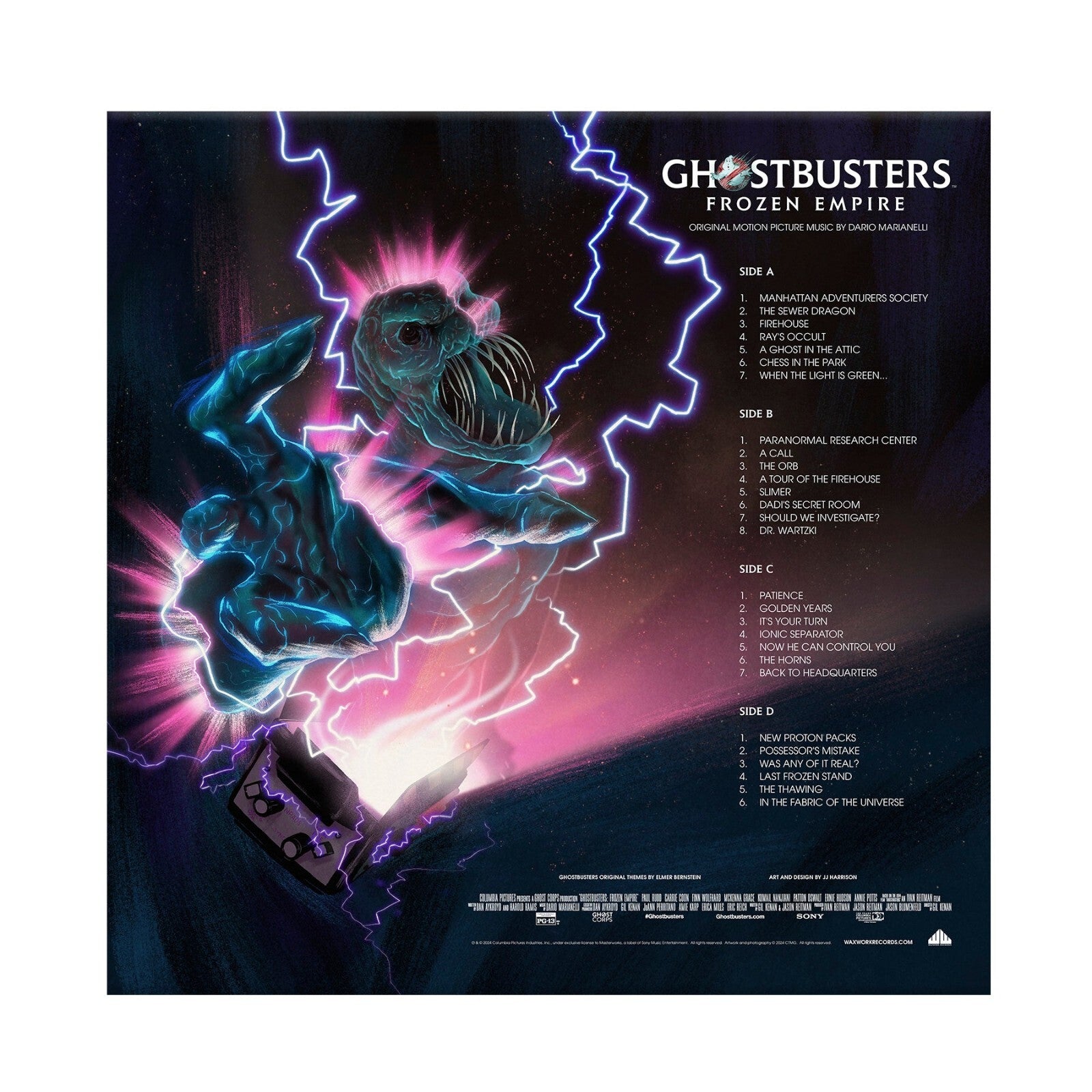 Ghostbusters Frozen Empire (VINYL LP) Waxwork LTD COLOR Horror Soundtrack Score
