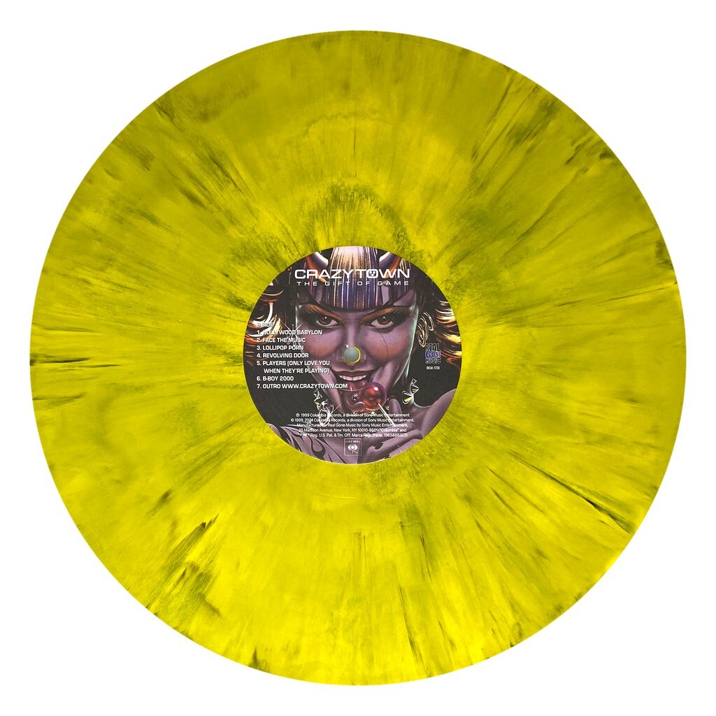Crazy Town - The Gift of Game LTD Yellow Butterfly Color Vinyl LP "Come my Lady"