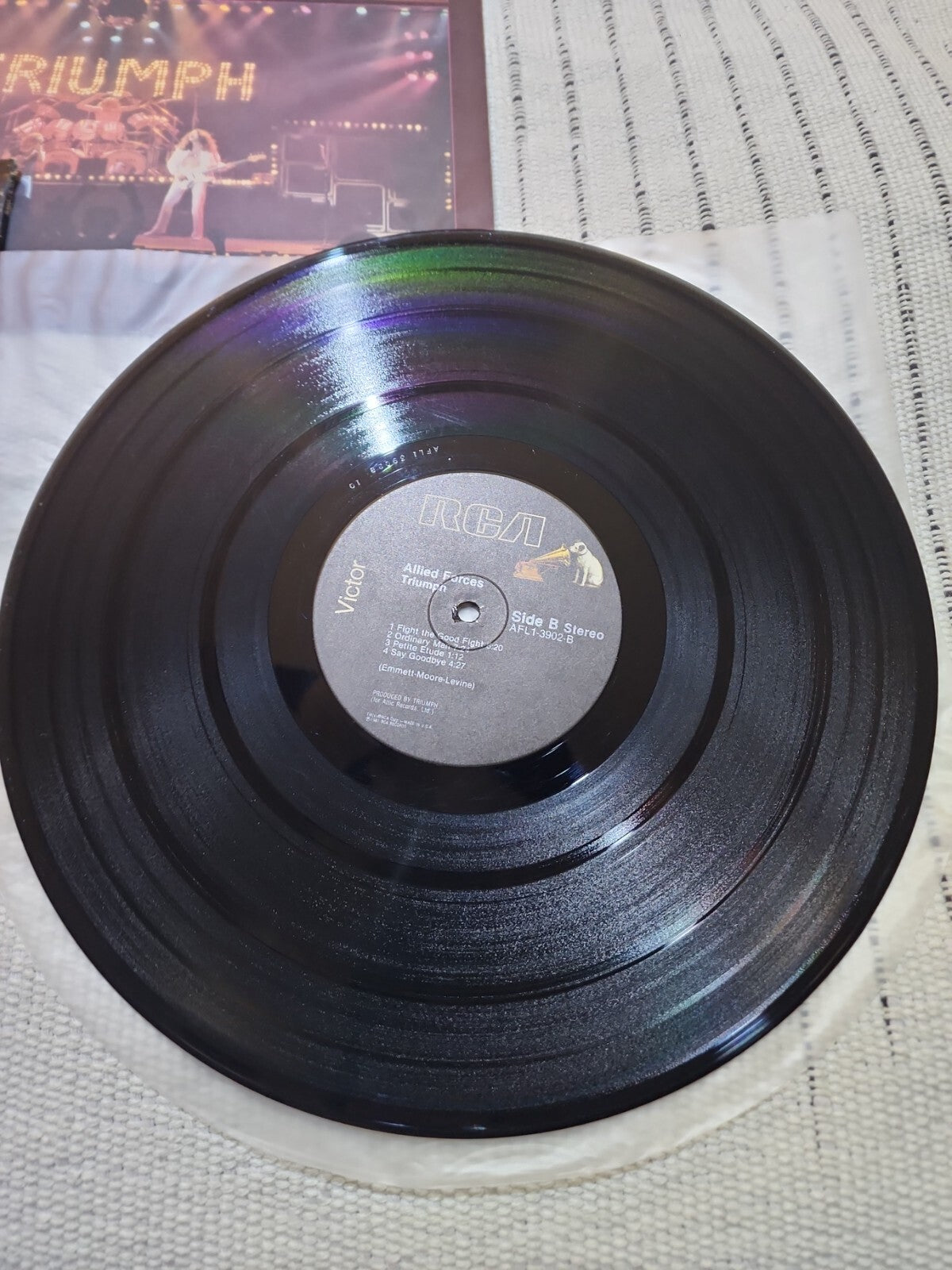 TRIUMPH "Allied Forces" LP Original 1981 RCA US First Press Vintage Vinyl Rock