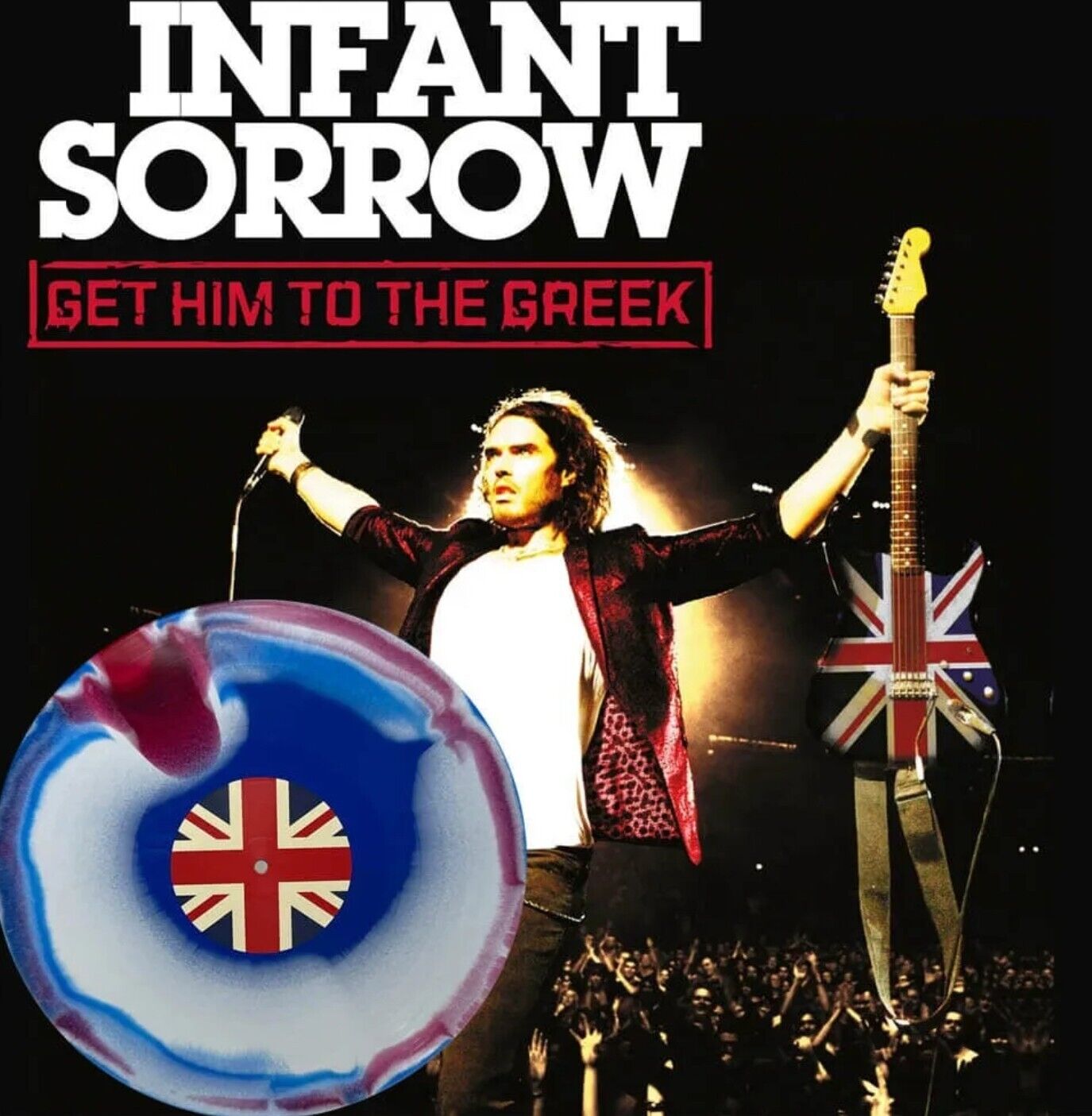 Infant Sorrow Get Him To The Greek OST Flag Swirl Colored Vinyl LP Russell Brand