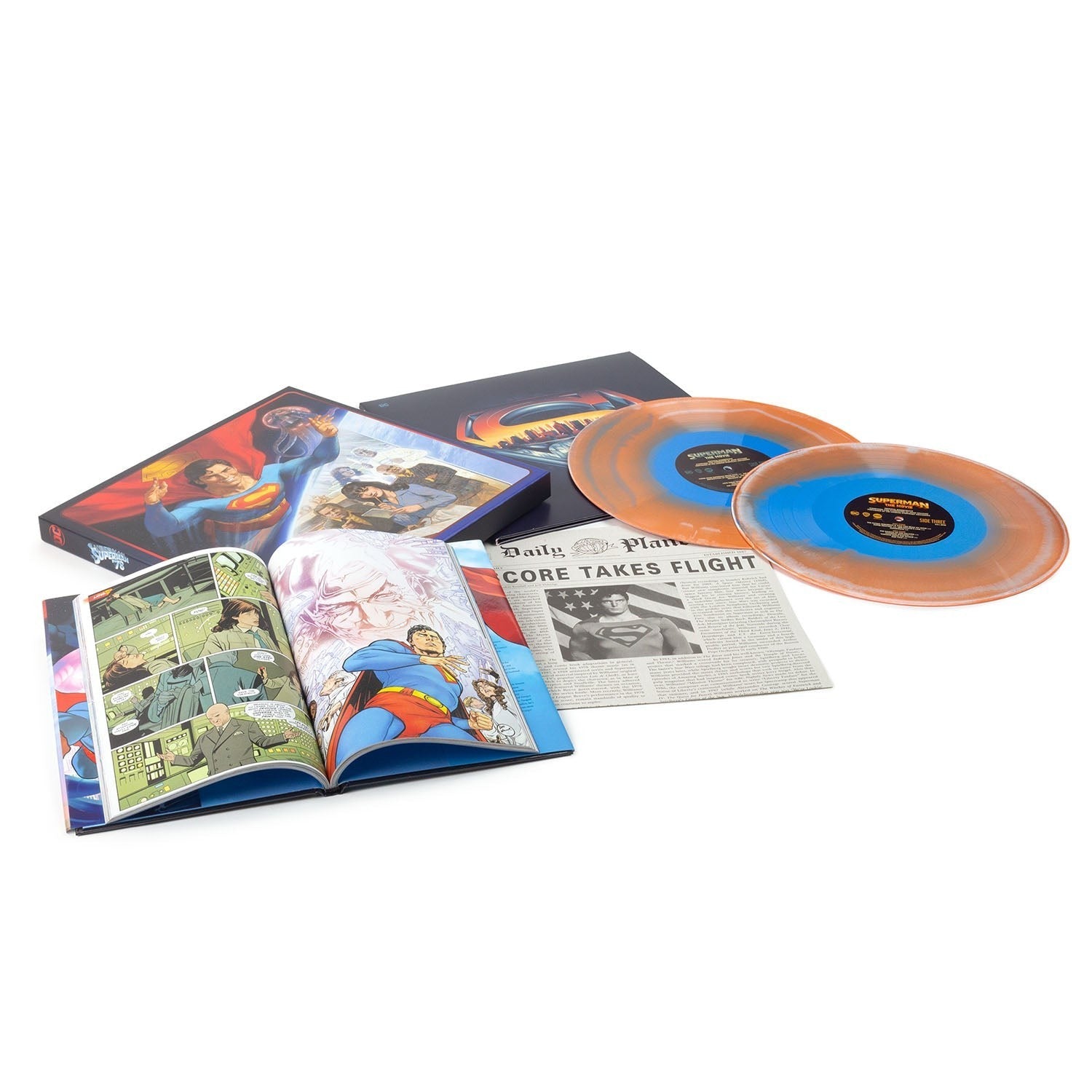 Superman The Movie Soundtrack Metropolis Vinyl GRAPHIC NOVEL BOX SET COMIC '78