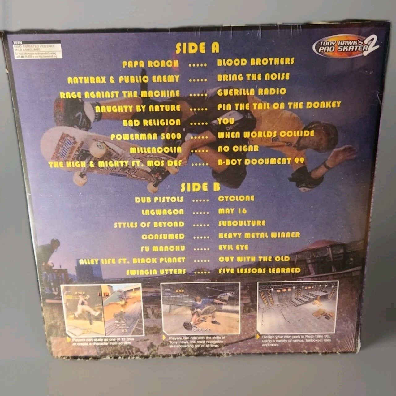 Tony Hawk Pro Skater 2 Deluxe Vinyl LP Soundtrack Record + Poster Game Tracks