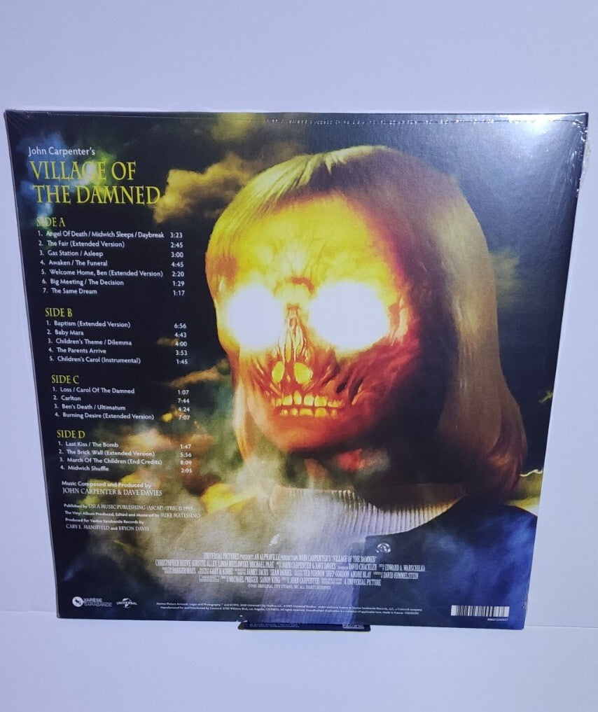 VILLAGE OF THE DAMNED Horror Soundtrack RSD COLOR VINYL 2 LP JOHN CARPENTER