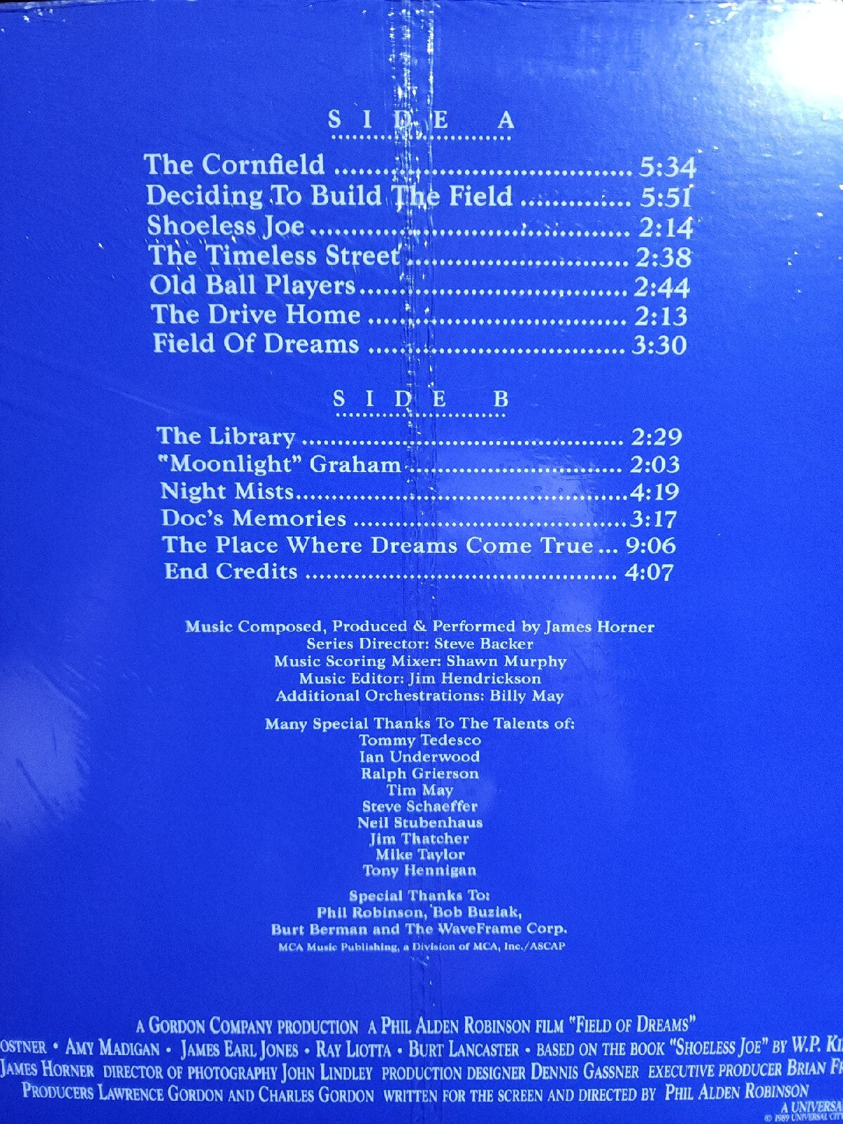 Field of Dreams Soundtrack - Limited  Cornfield Green & Yellow Colored Vinyl LP