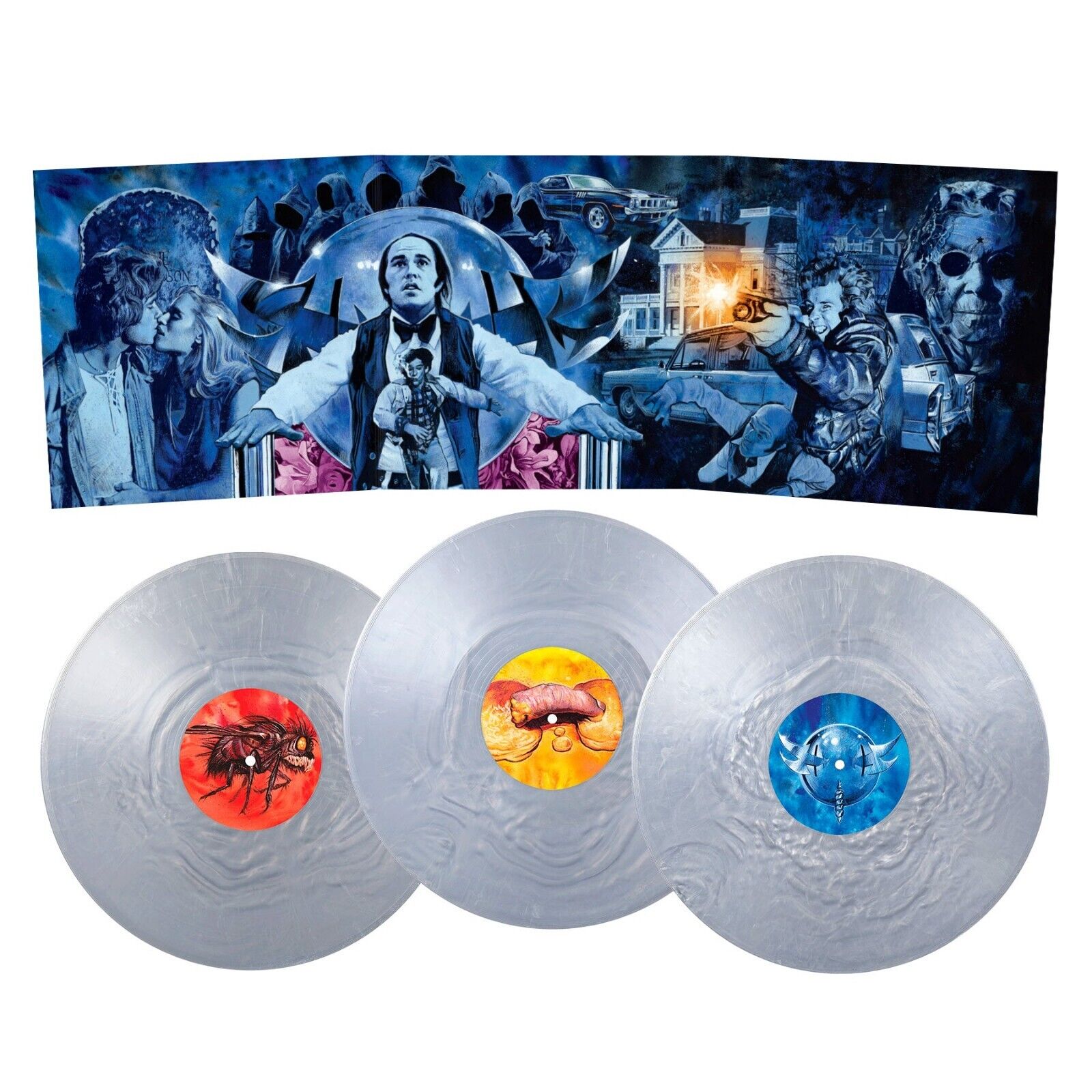 Phantasm Soundtrack SILVER VINYL Record 3x LP Mondo Horror Score Myrow Seagrave
