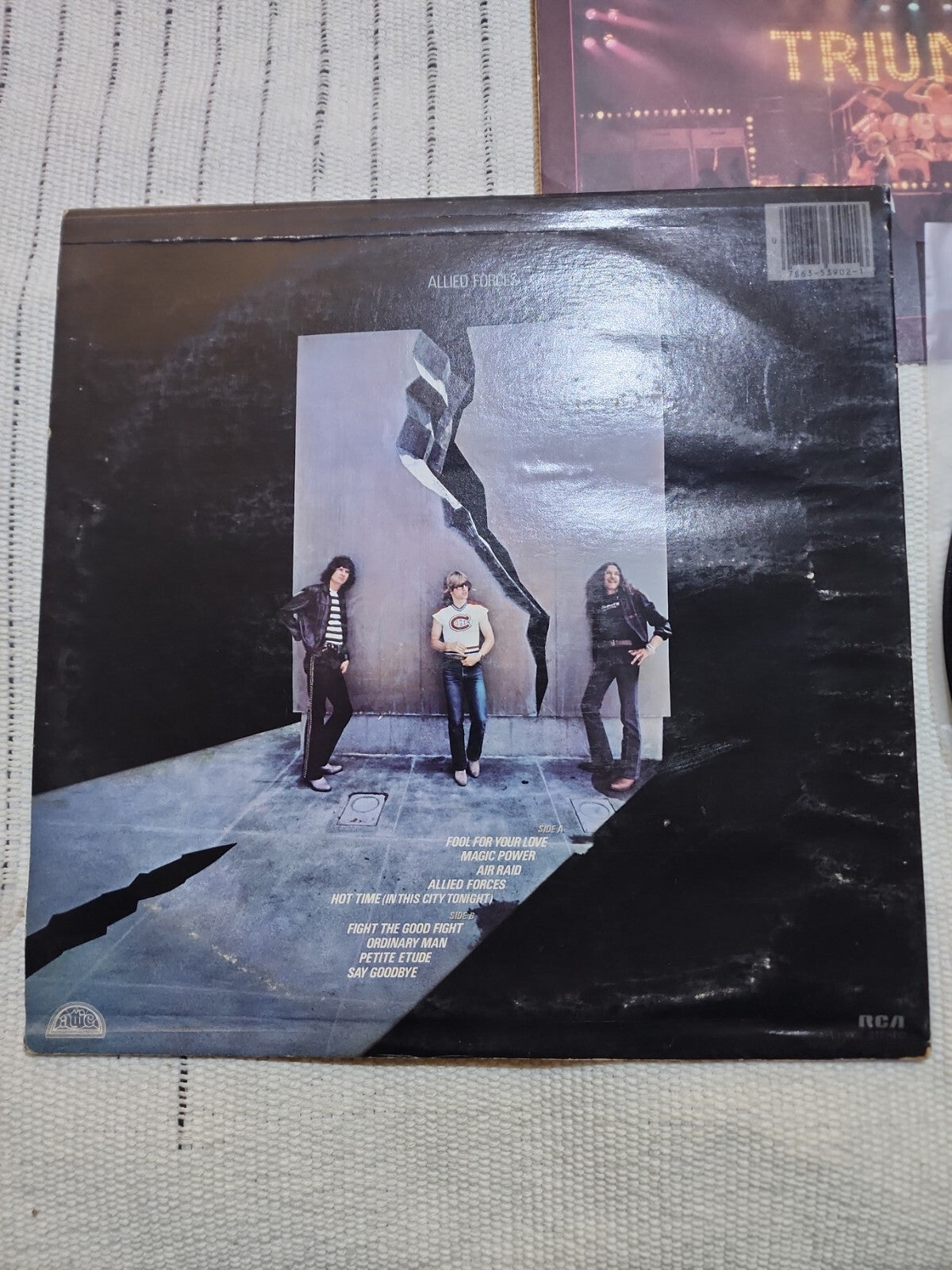 TRIUMPH "Allied Forces" LP Original 1981 RCA US First Press Vintage Vinyl Rock