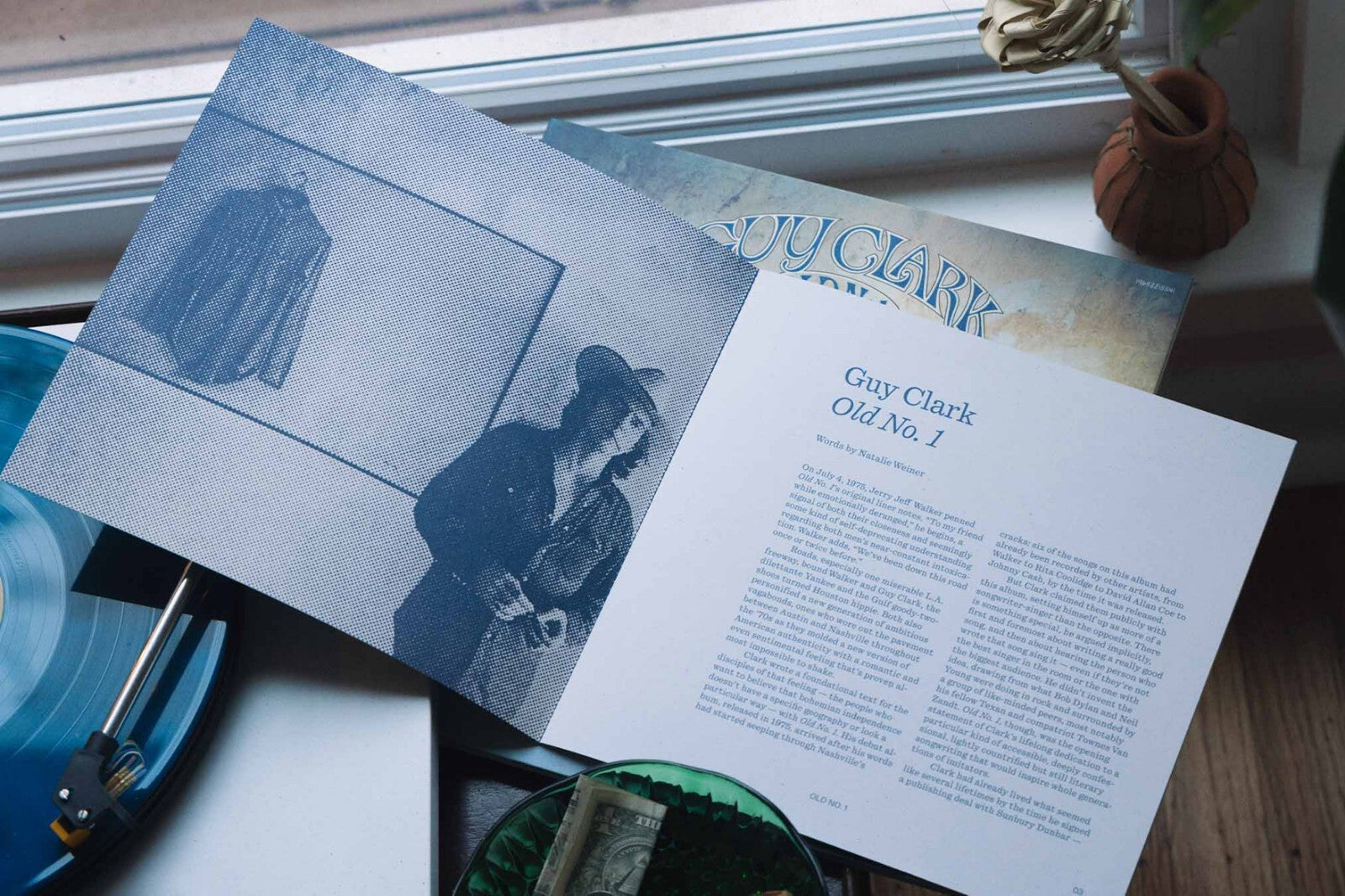 GUY CLARK OLD NO. 1 VINYL VMP LIMITED BLUE LP - LA FREEWAY - RITA BALLOU NUMBER