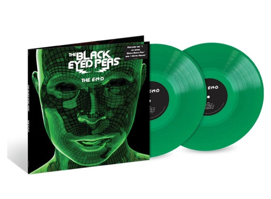 THE BLACK EYED PEAS THE E.N.D. 2 LP LIMITED GREEN VINYL BOOM POW I GOT A FEELING