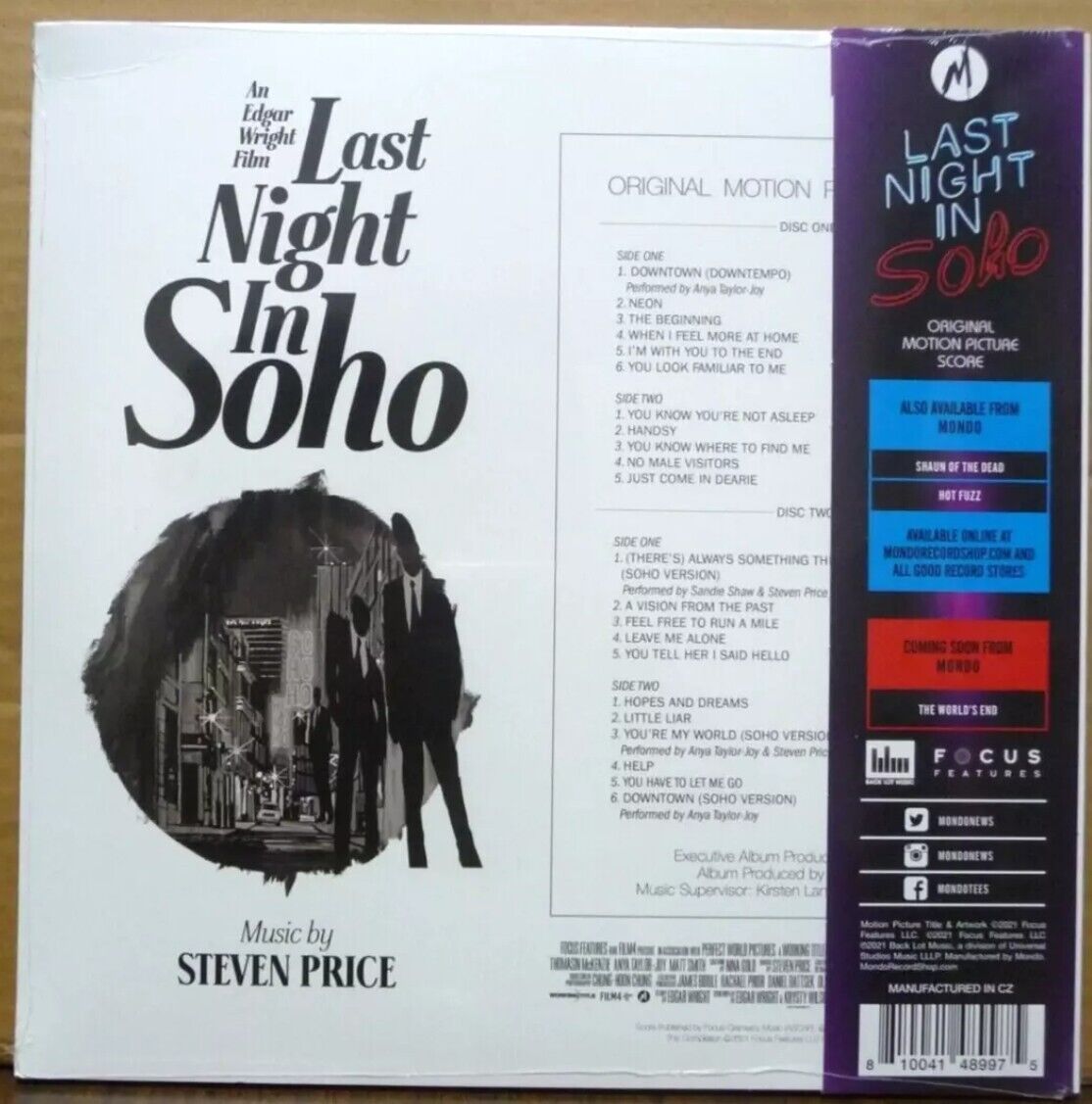 Last Night In Soho Score Vinyl 2x LP Mondo Exclusive Splatter Variant NEW + SEALED