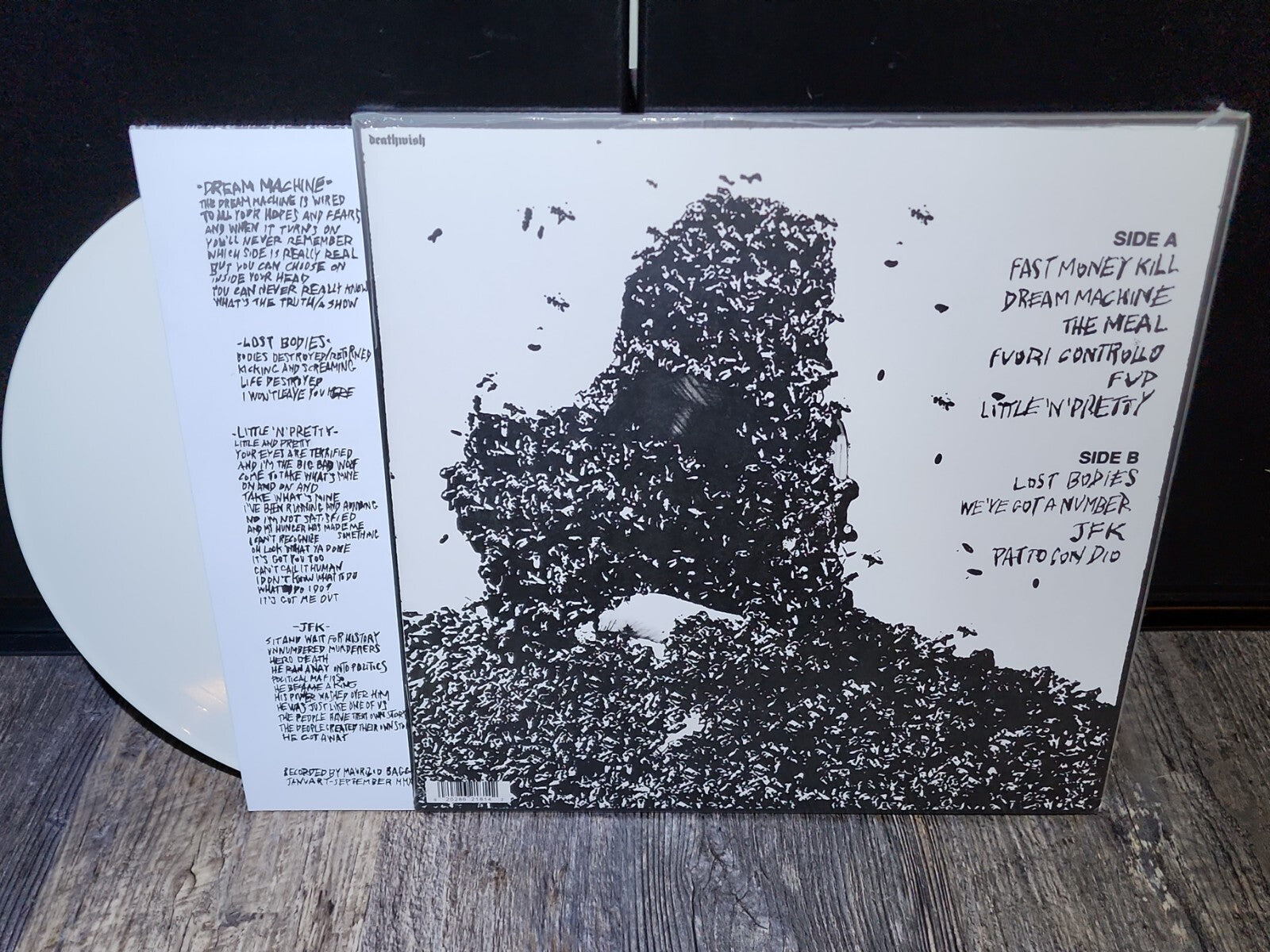 DEATH INDEX Self Titled New Vinyl Record White Color LP Hardcore Punk Rock
