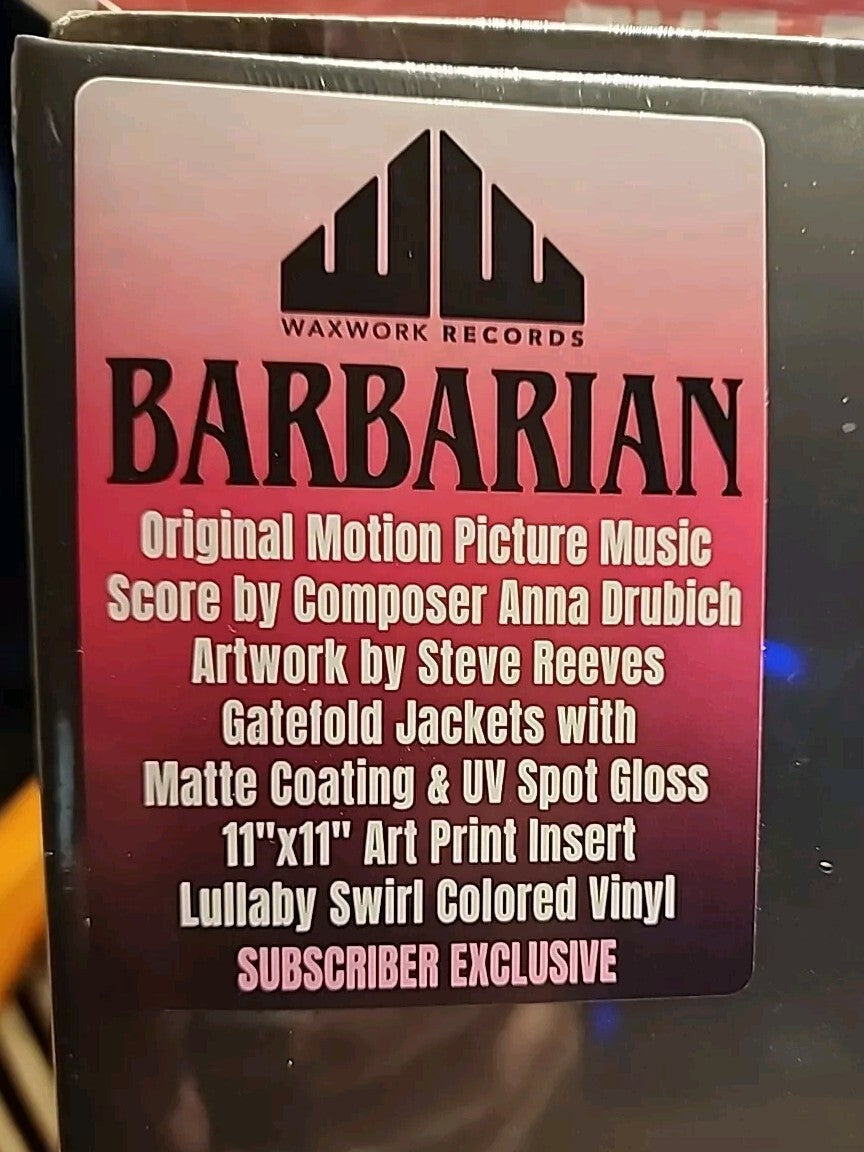 Barbarian Vinyl Soundtrack Subscriber Variant "Lullaby Swirl" Waxwork Records LP