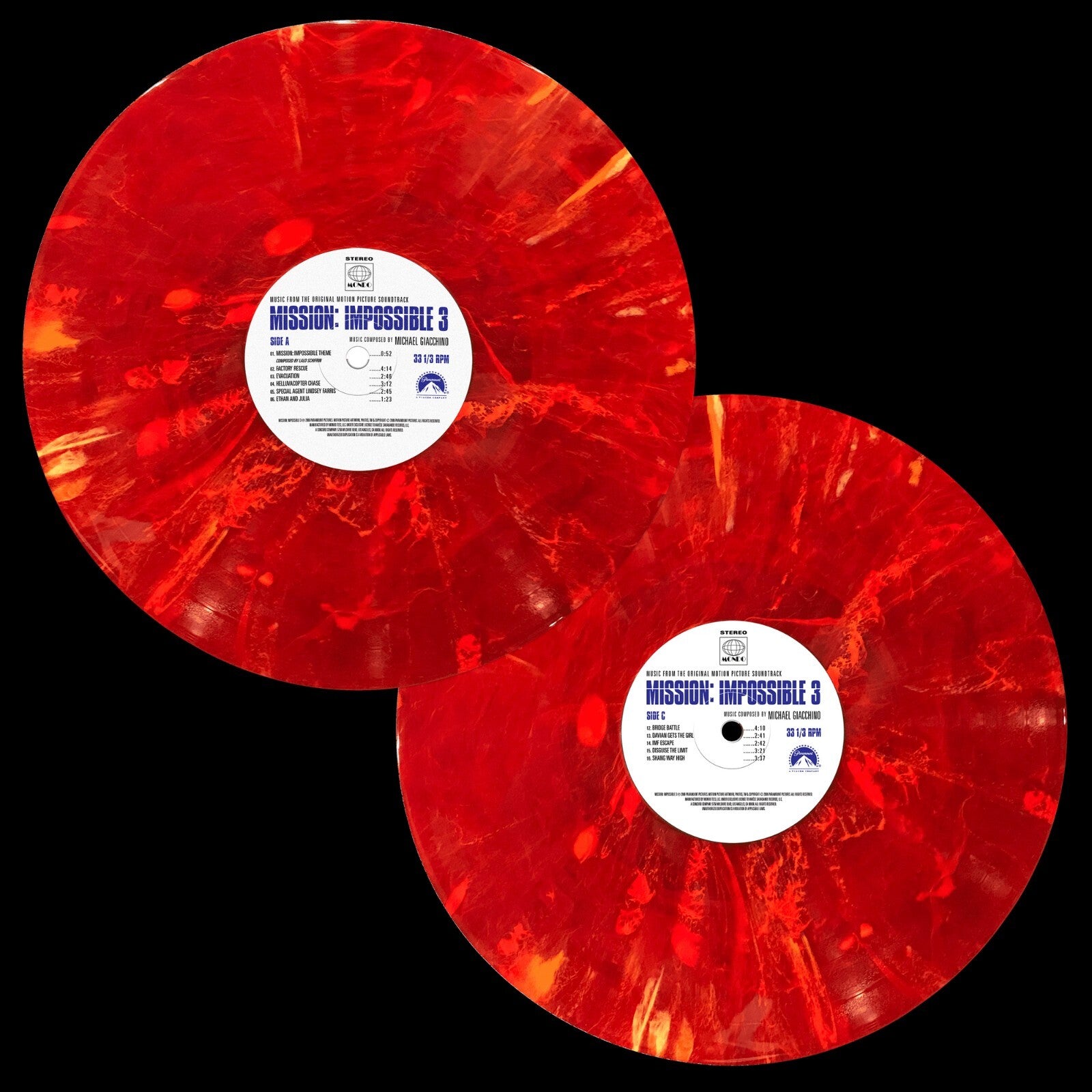 Mission Impossible 3 2 LP Vinyl OST Soundtrack MI3 MONDO LIMITED COLOR NEW