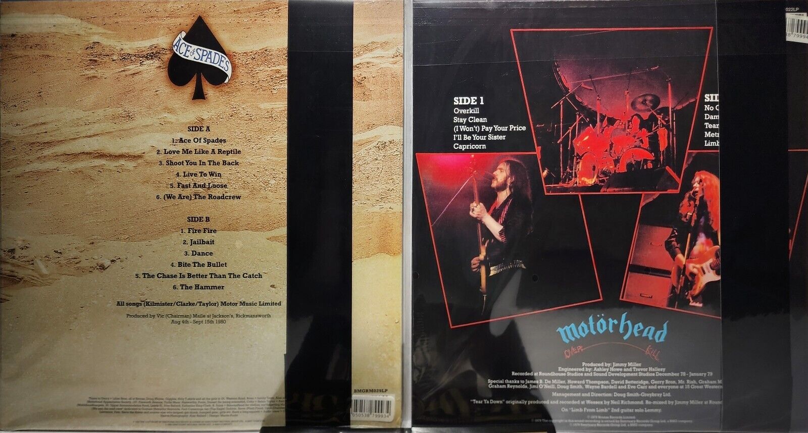 MOTÖRHEAD VINYL LP LOT Ace Of Spades Overkill REVOLVER #ed + Magazine 80’s Metal