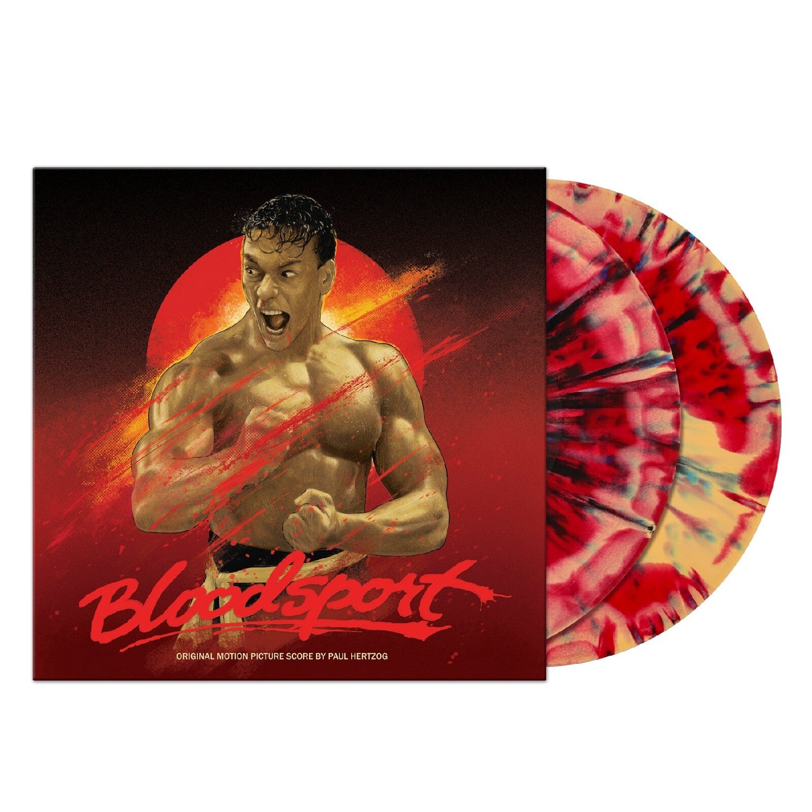 Bloodsport Movie Soundtrack Score "Kumite" Splattered Color Vinyl LP JC VanDamme