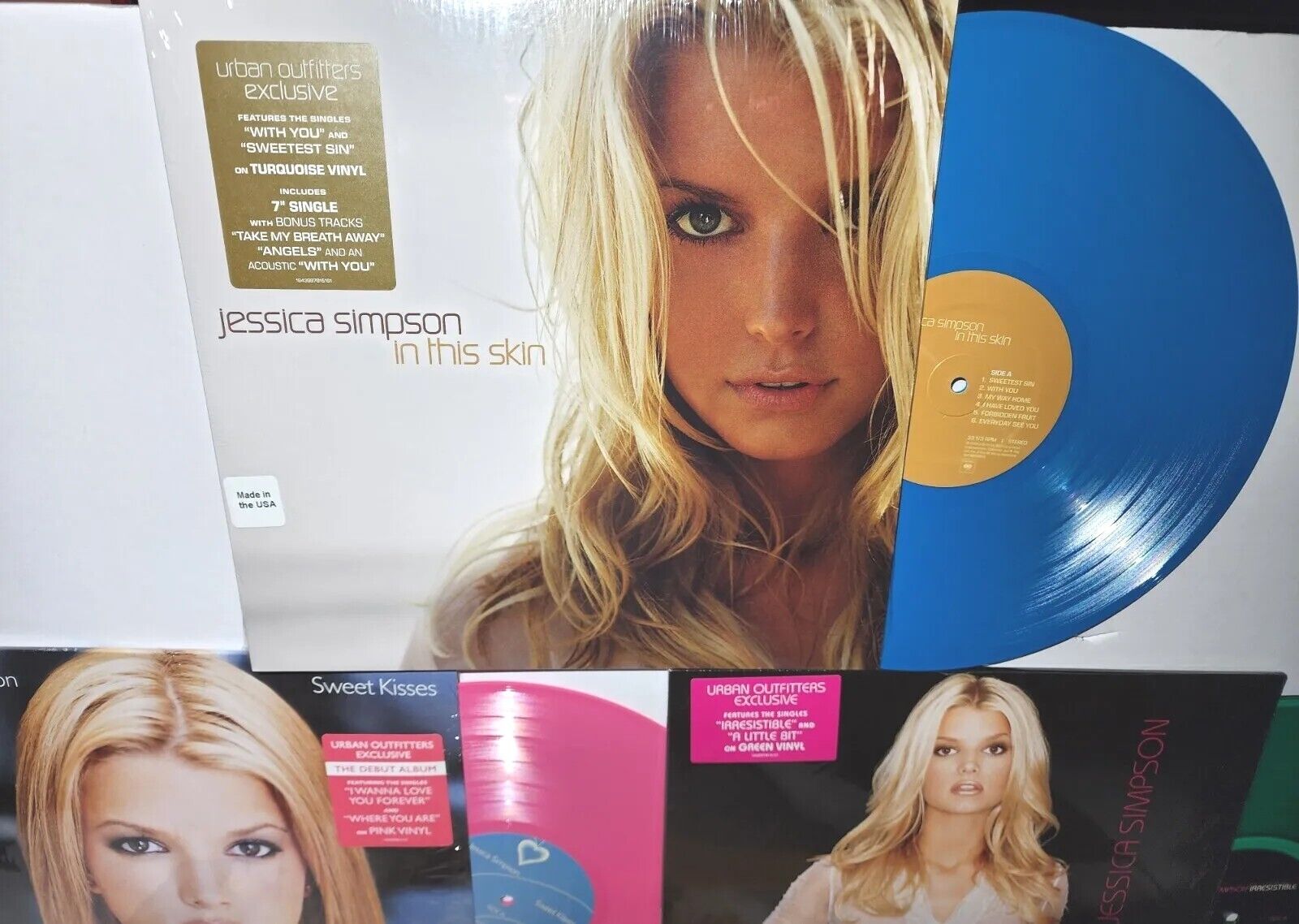 Jessica Simpson Set of 3 New LPs Exclusive Colored Vinyl Record Collection w/ 7"