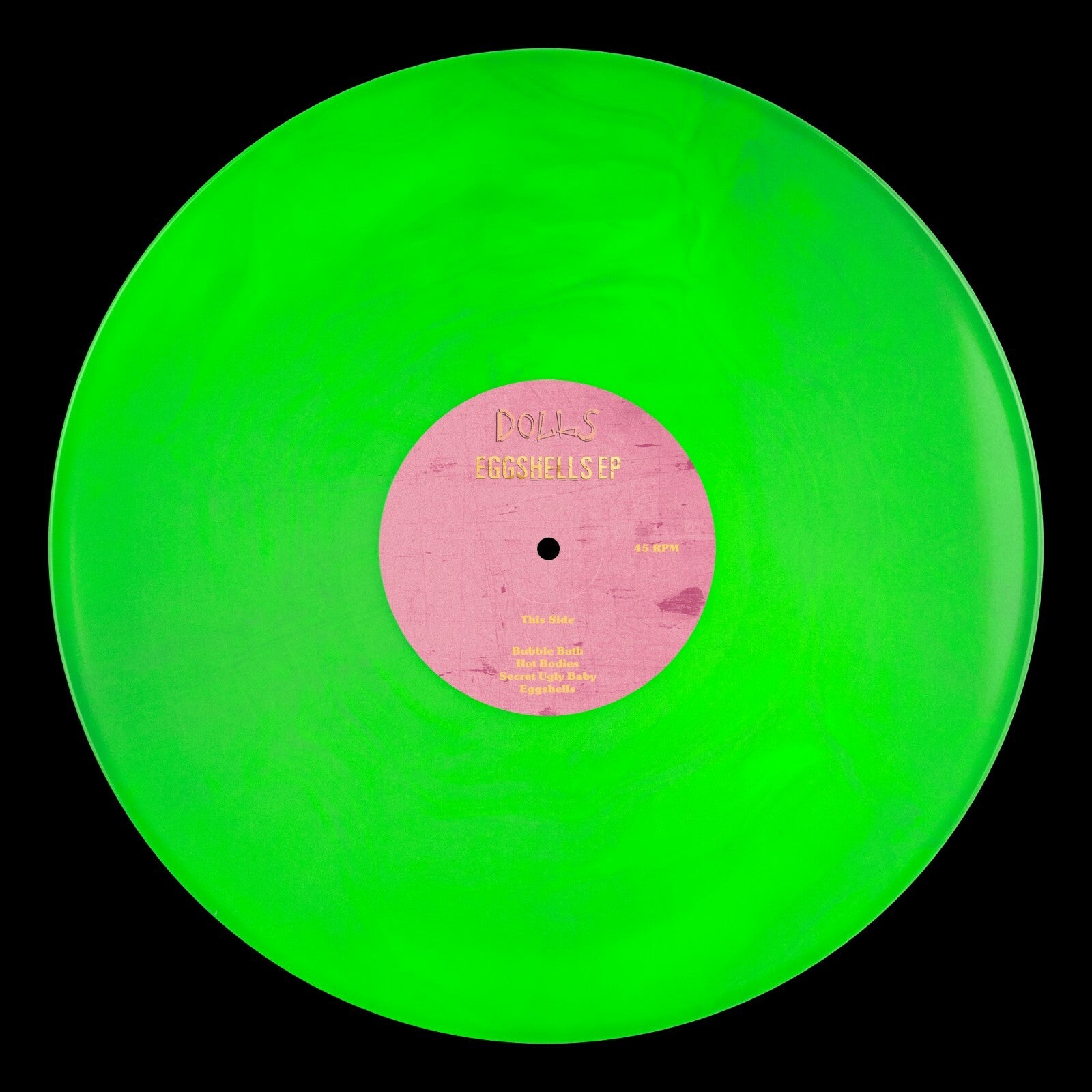 The Dolls - Eggshells [New 12" Vinyl] EP, Green LIMITED 100 Girl Power Punk Rock