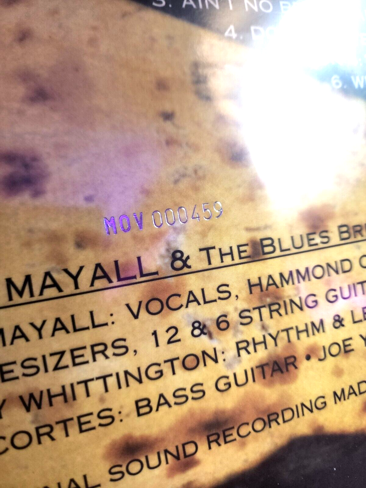 JOHN MAYALL & THE BLUESBREAKERS - SPINNING COIN LP ( 180G BLUE COLOR VINYL ) #