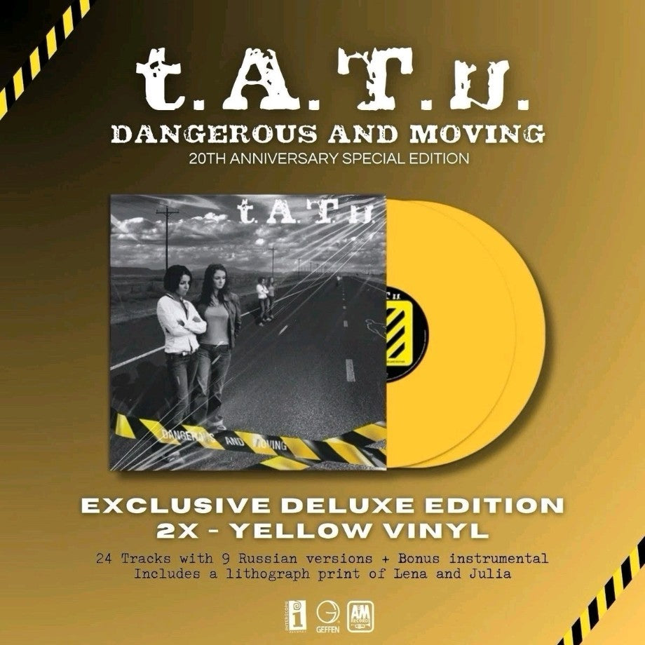 t.A.T.u. - Dangerous And Moving, Vinyl Record, 2LP, Yellow