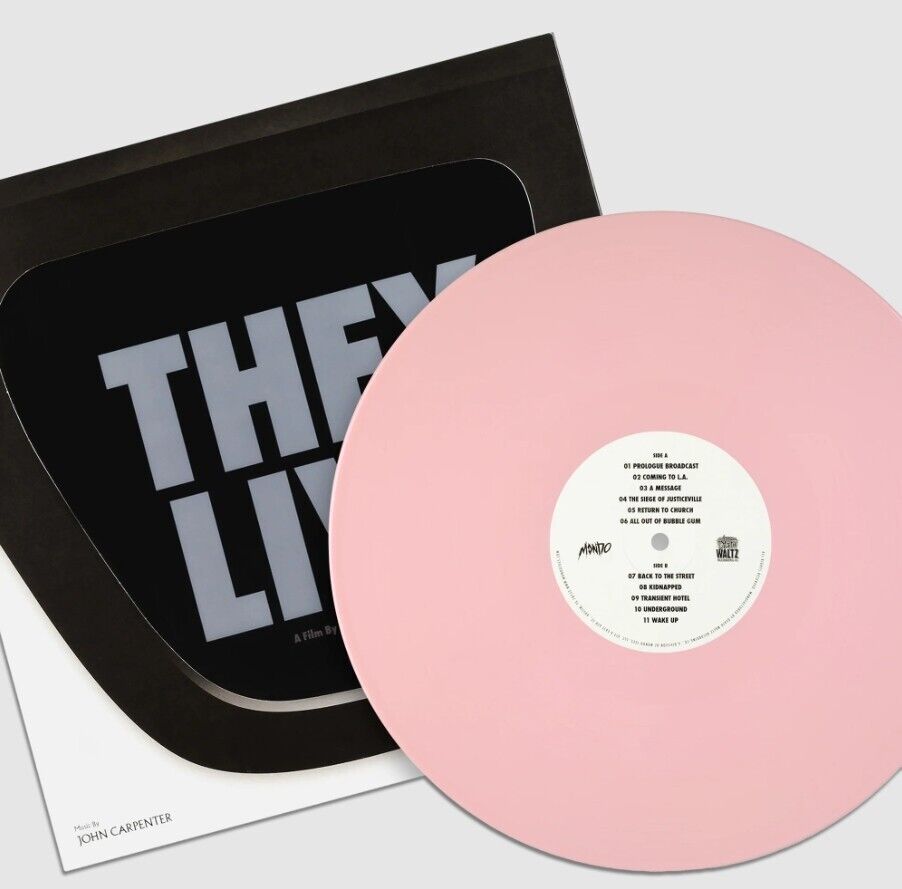 John Carpenter - They Live Soundtrack New Vinyl LP MONDO - Bubblegum Pink