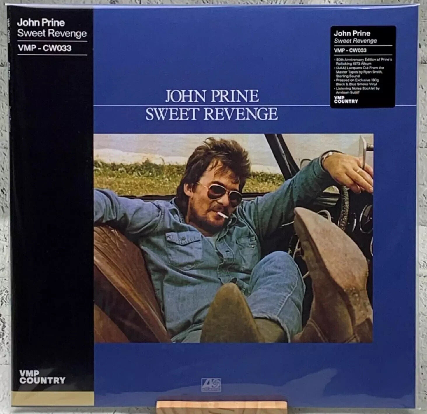 John Prine Sweet Revenge Black Blue Smoke LP 180 Gram Vinyl Me Please VMP CW033