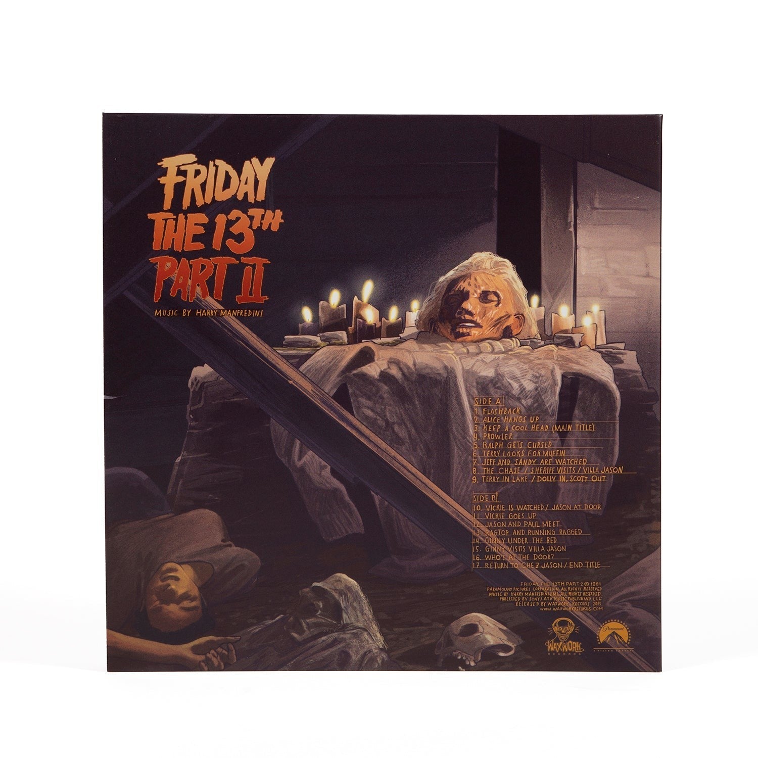 Friday the 13th Part 2 Soundtrack LP - Waxwork Records - Color Vinyl NEW Horror