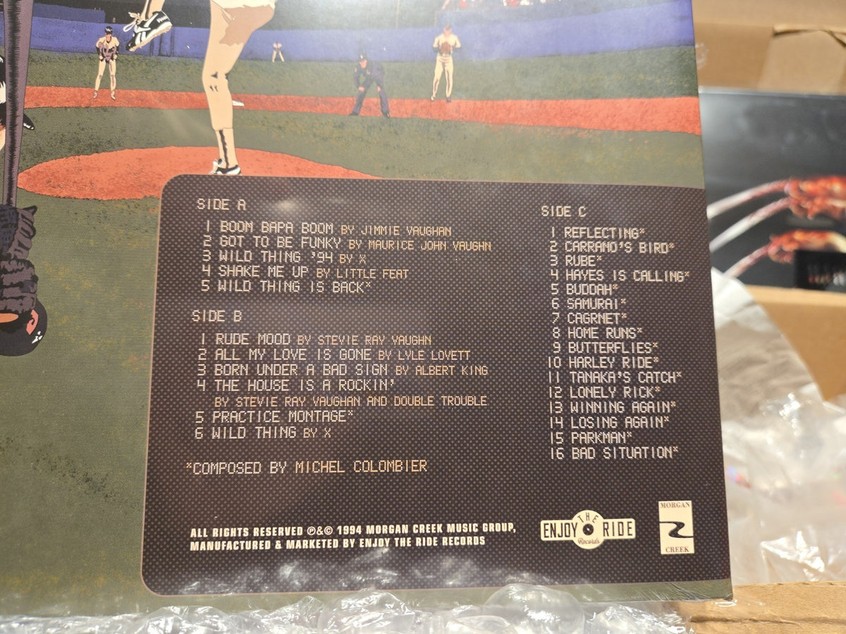 MAJOR LEAGUE 2 SOUNDTRACK LP Vinyl Record WILD THING ETCHING Cleveland Split Col