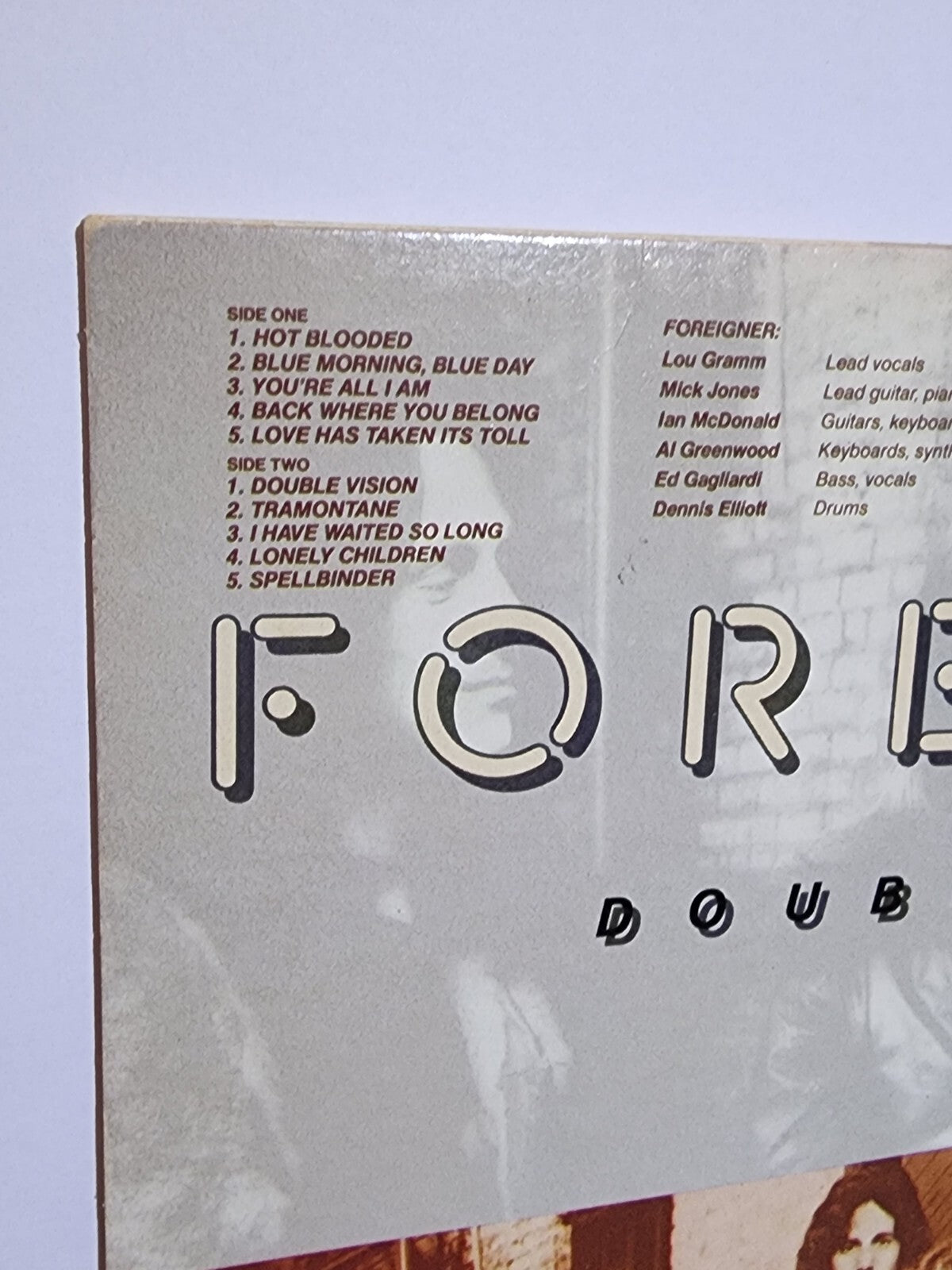 FOREIGNER - DOUBLE VISION, ATLANTIC SD-19999, STEREO LP, ORIGINAL 1978 VINYL, VG