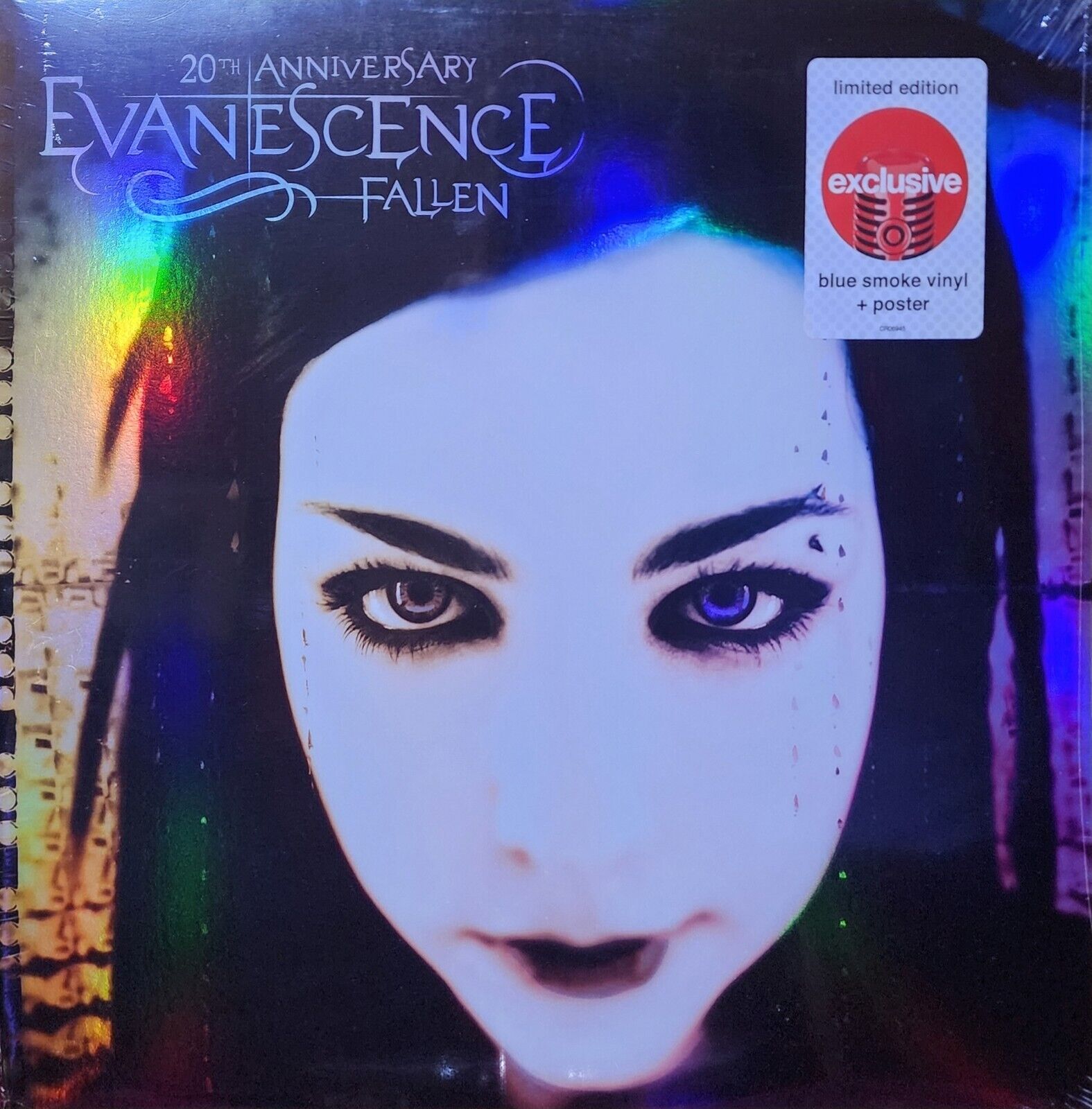 Evanescence Fallen DELUXE 20TH ANNIVERSARY 2 LP COLOR VINYL & Poster FOIL COVER