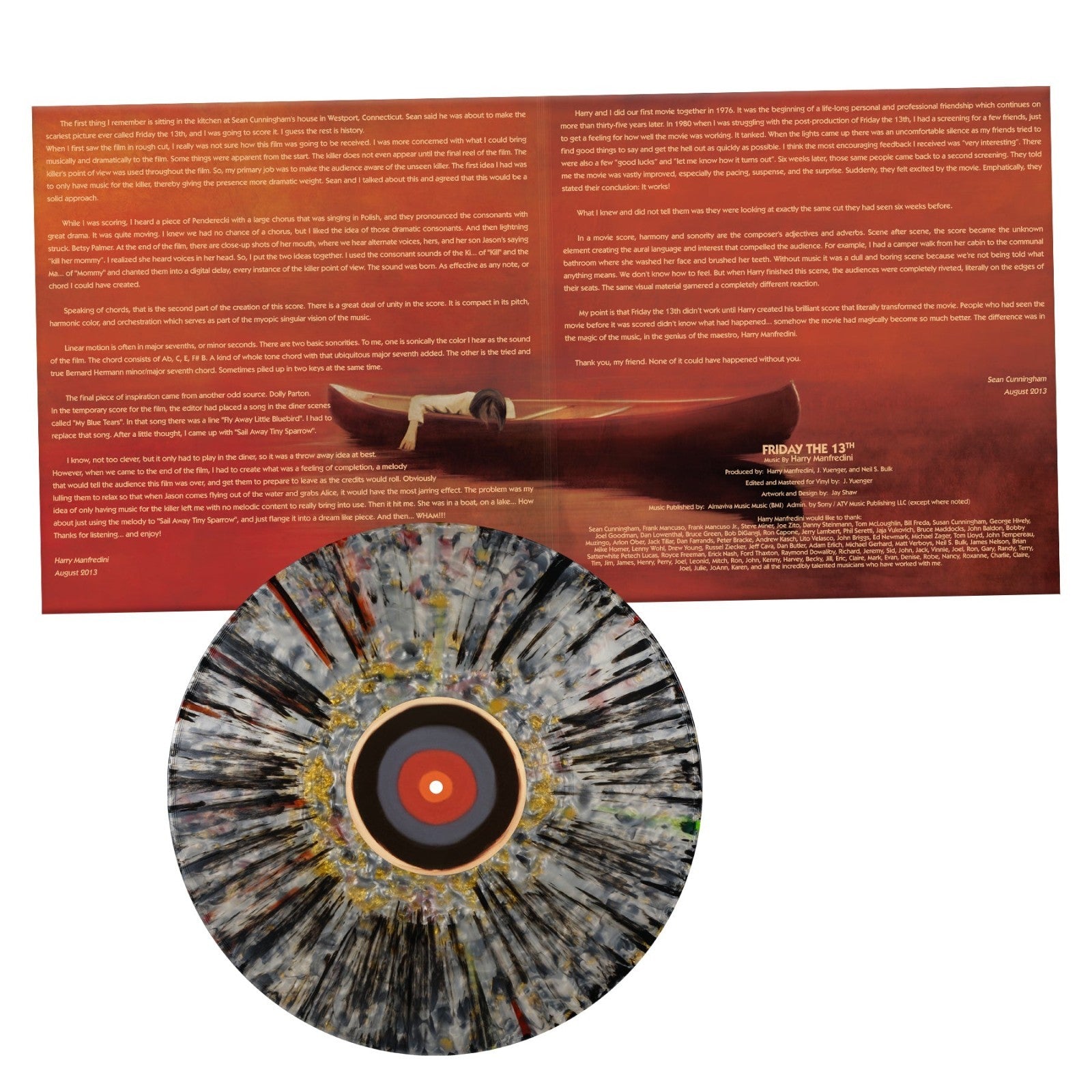 Friday the 13th Original Soundtrack Horror Score Color Vinyl LP Waxwork Part 1